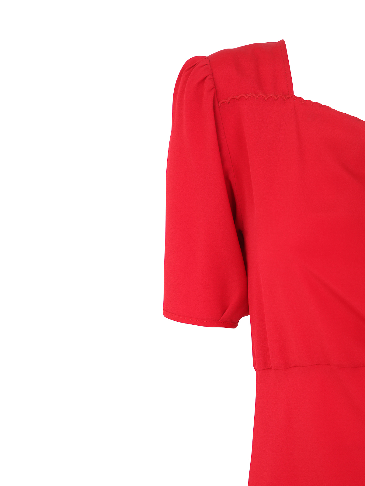 Shop N°21 Short Sleeve Midi Dress In Red