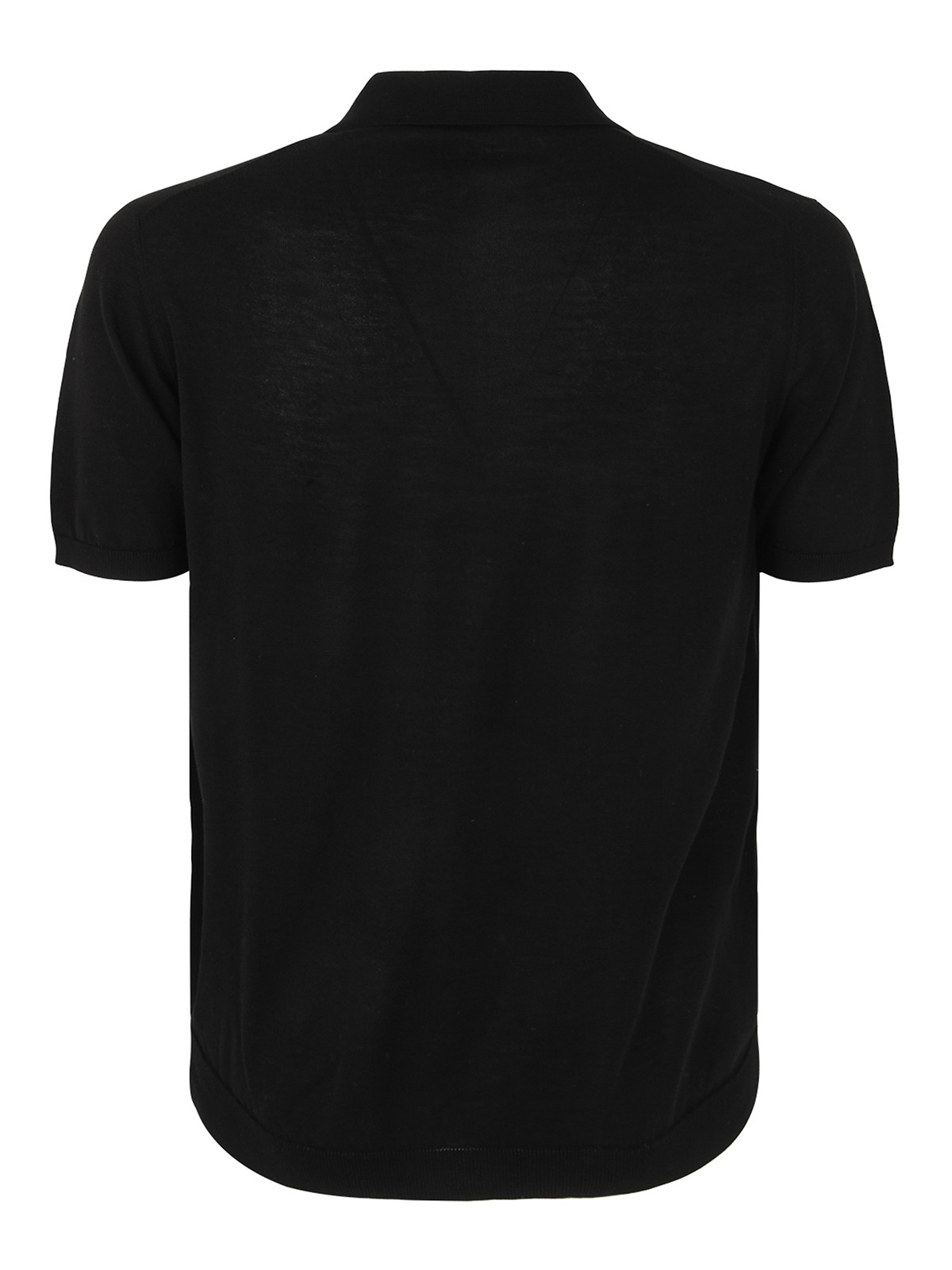 Shop Nuur Short Sleeve Polo In Black
