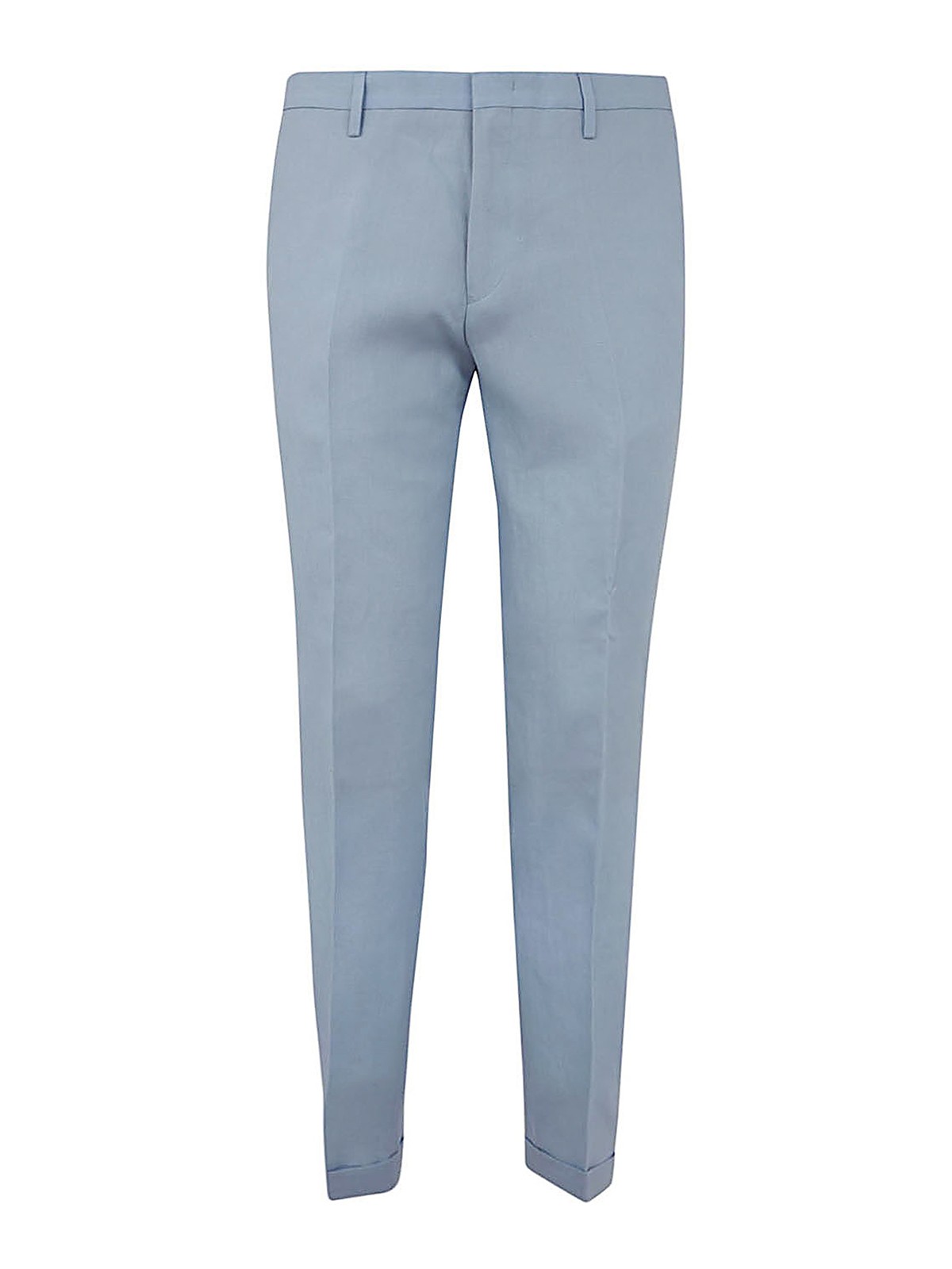 Paul Smith - Straight-Leg Cotton and Linen-Blend Trousers - Blue Paul Smith