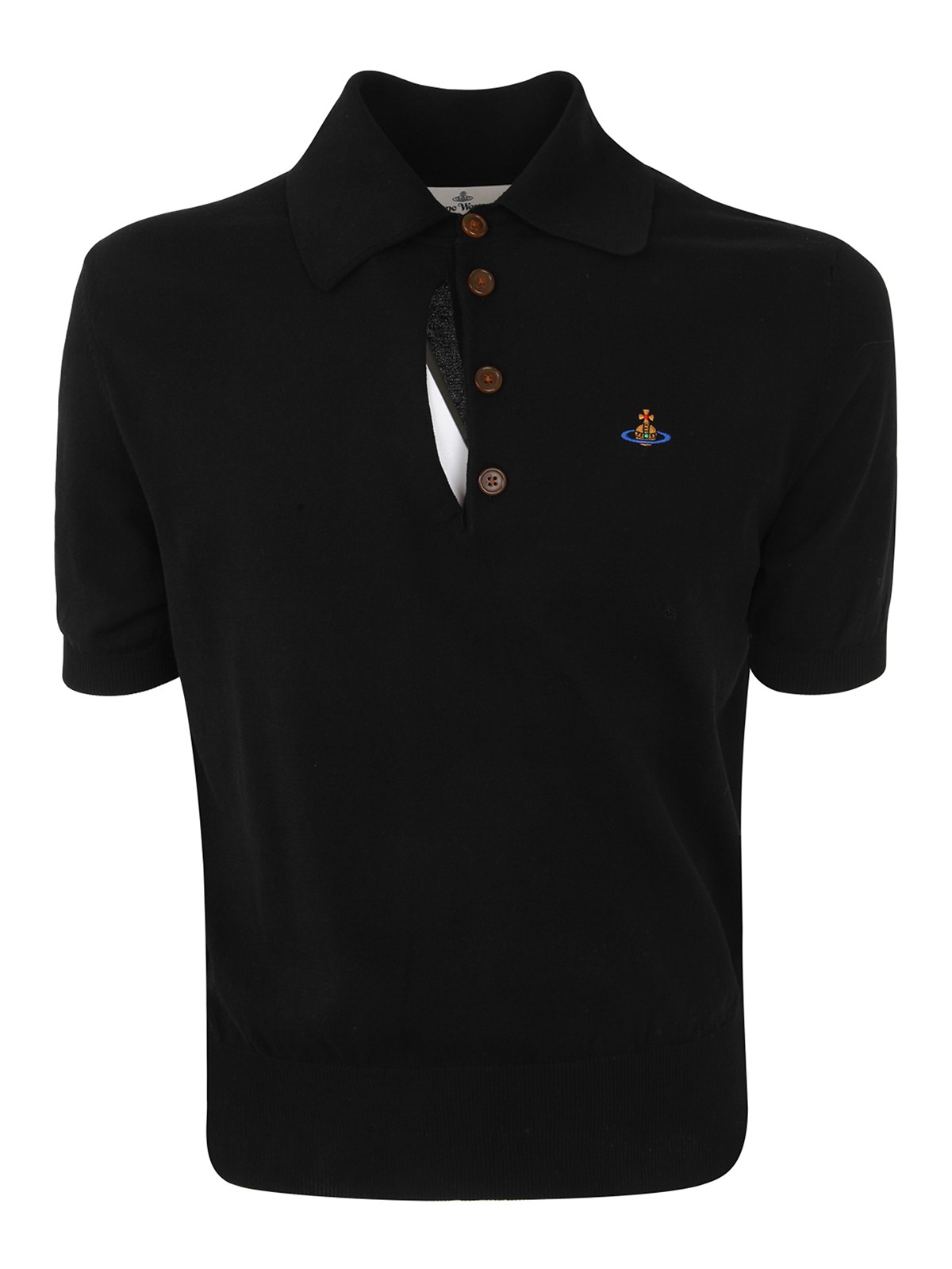 Shop Vivienne Westwood Ripped Polo In Negro