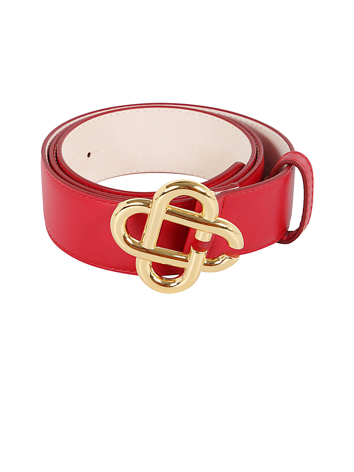 Casablanca Logo buckle belt - Red - Men|AF22ACC012RED