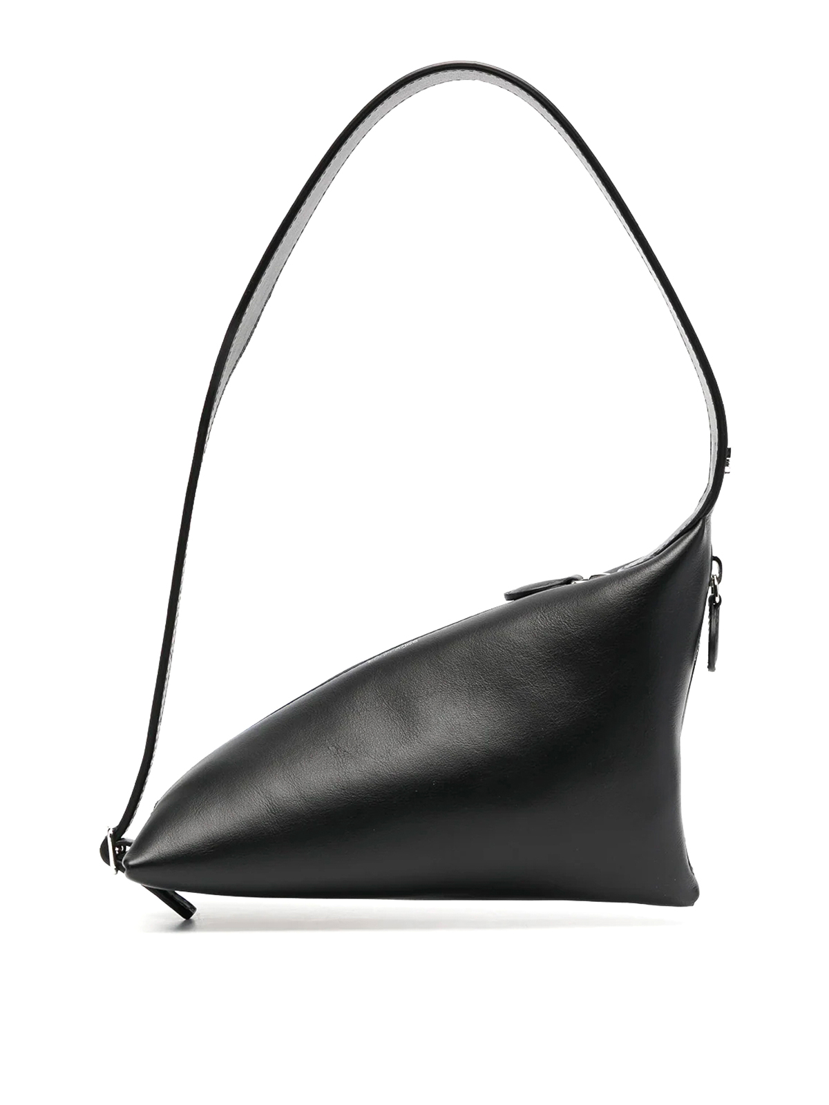 Courrèges Baby Shark Leather Bag In Black