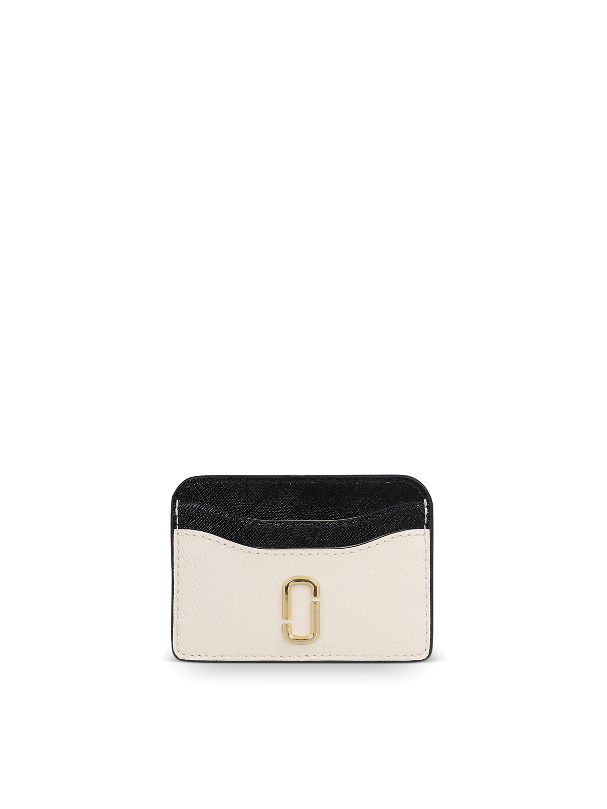 Marc Jacobs The Snapshot Two-tone Card Holder In Neutral