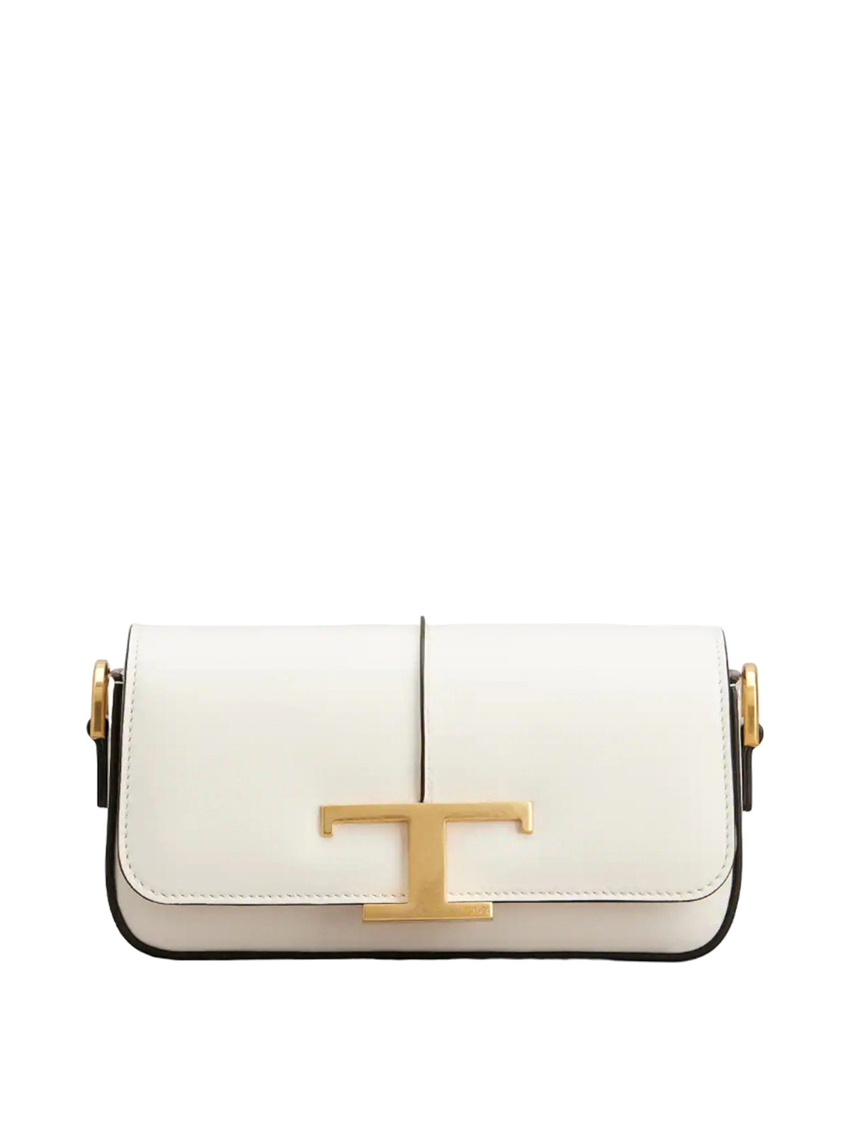 Tod's Leather Flap Bag In White