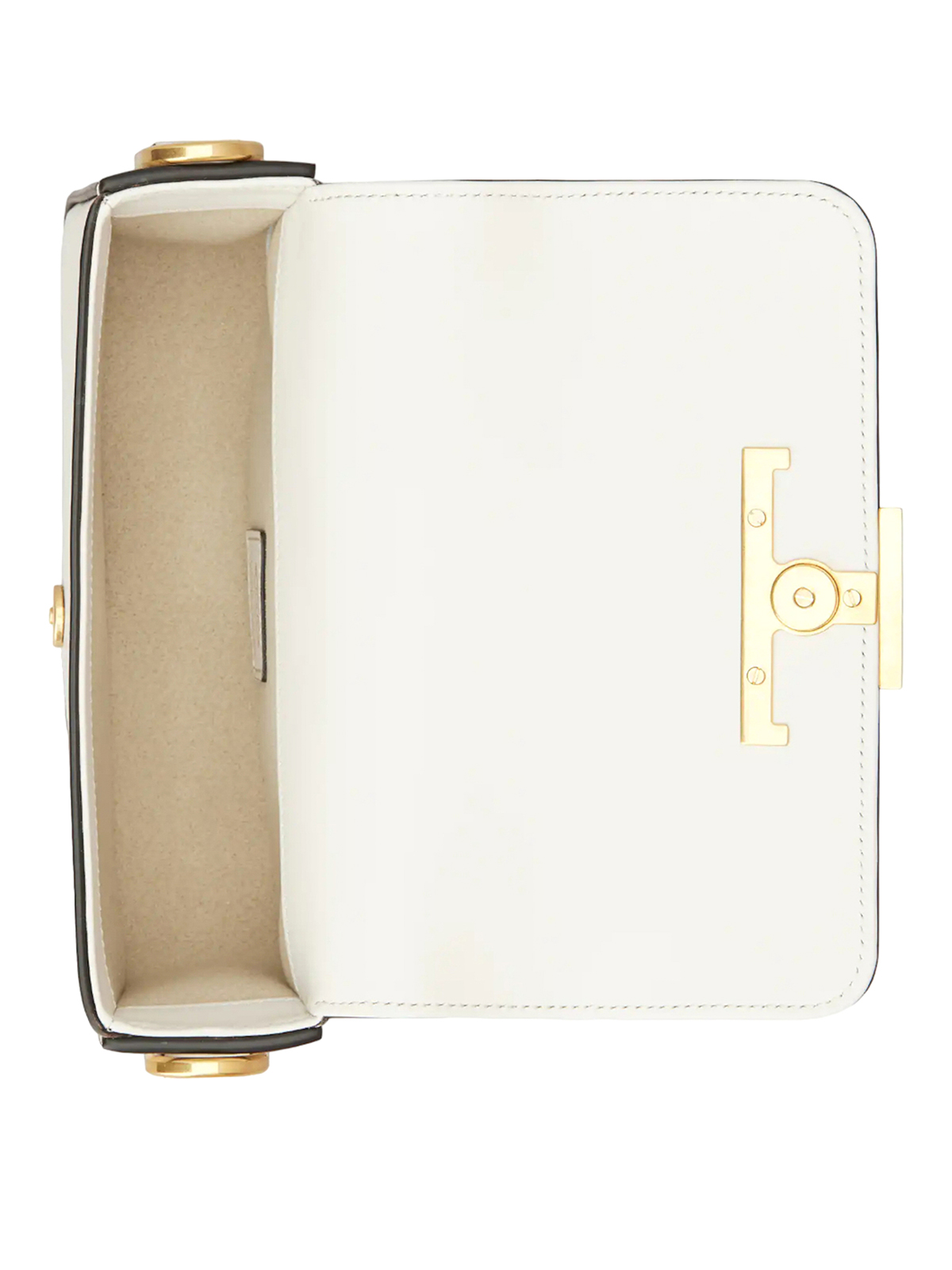Shop Tod's Leather Flap Bag In White