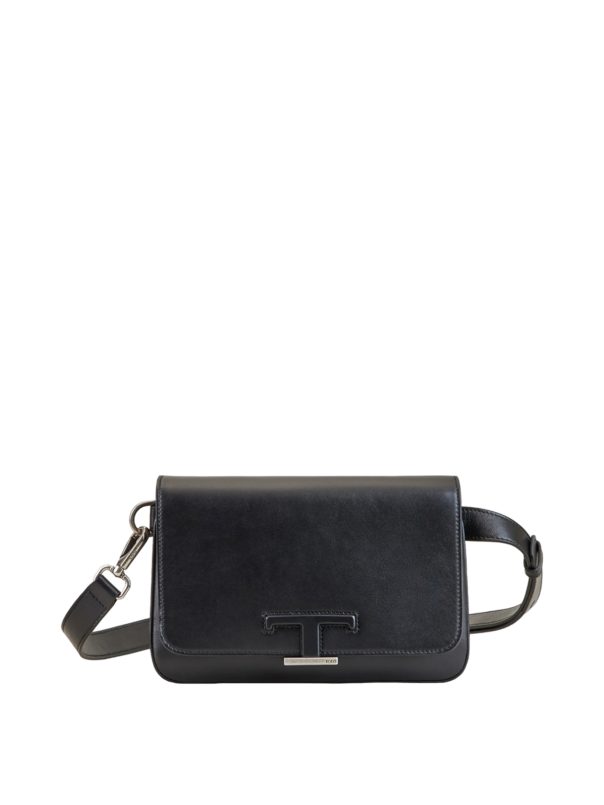 Tod's Leather Bag With Shoulder Strap In Black