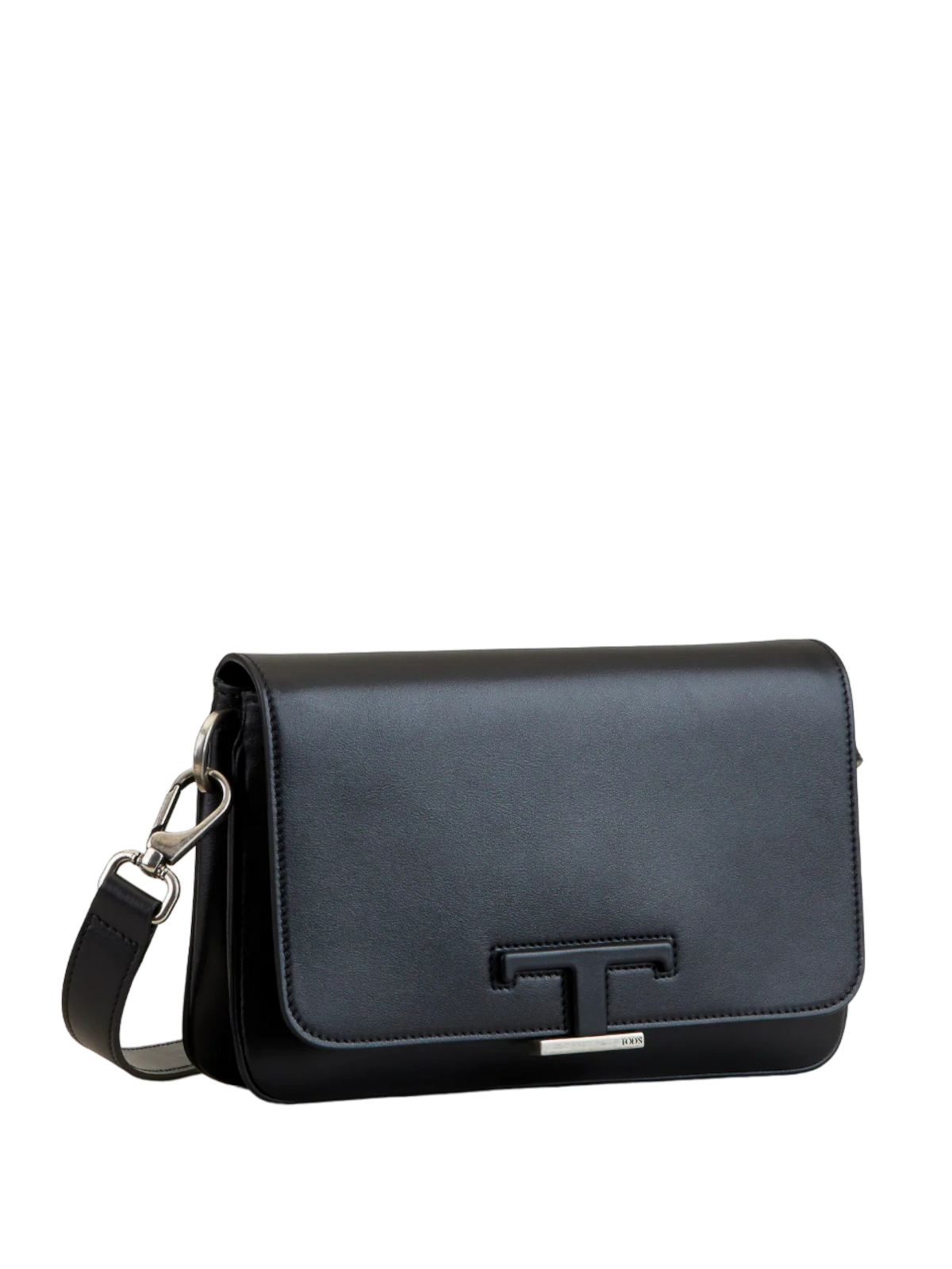 Shop Tod's Leather Bag With Shoulder Strap In Black