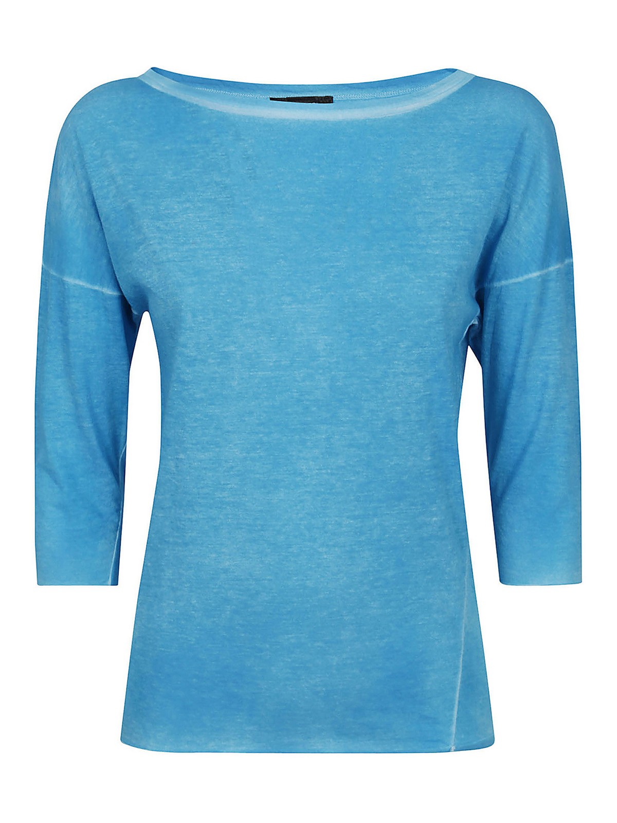 Shop Avant Toi Cotton T-shirt In Blue