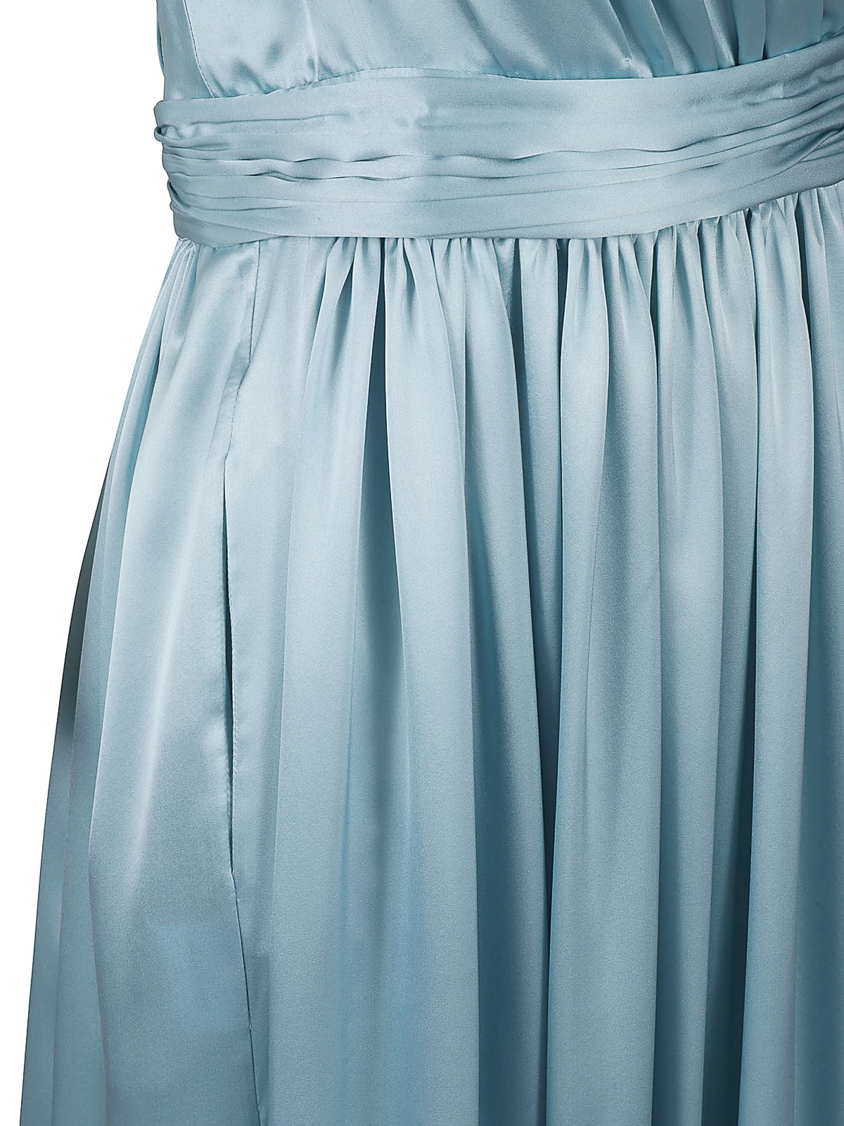 Shop Cri.da Silk Dress In Light Blue