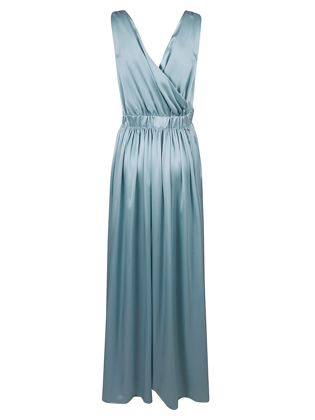 Shop Cri.da Silk Dress In Light Blue