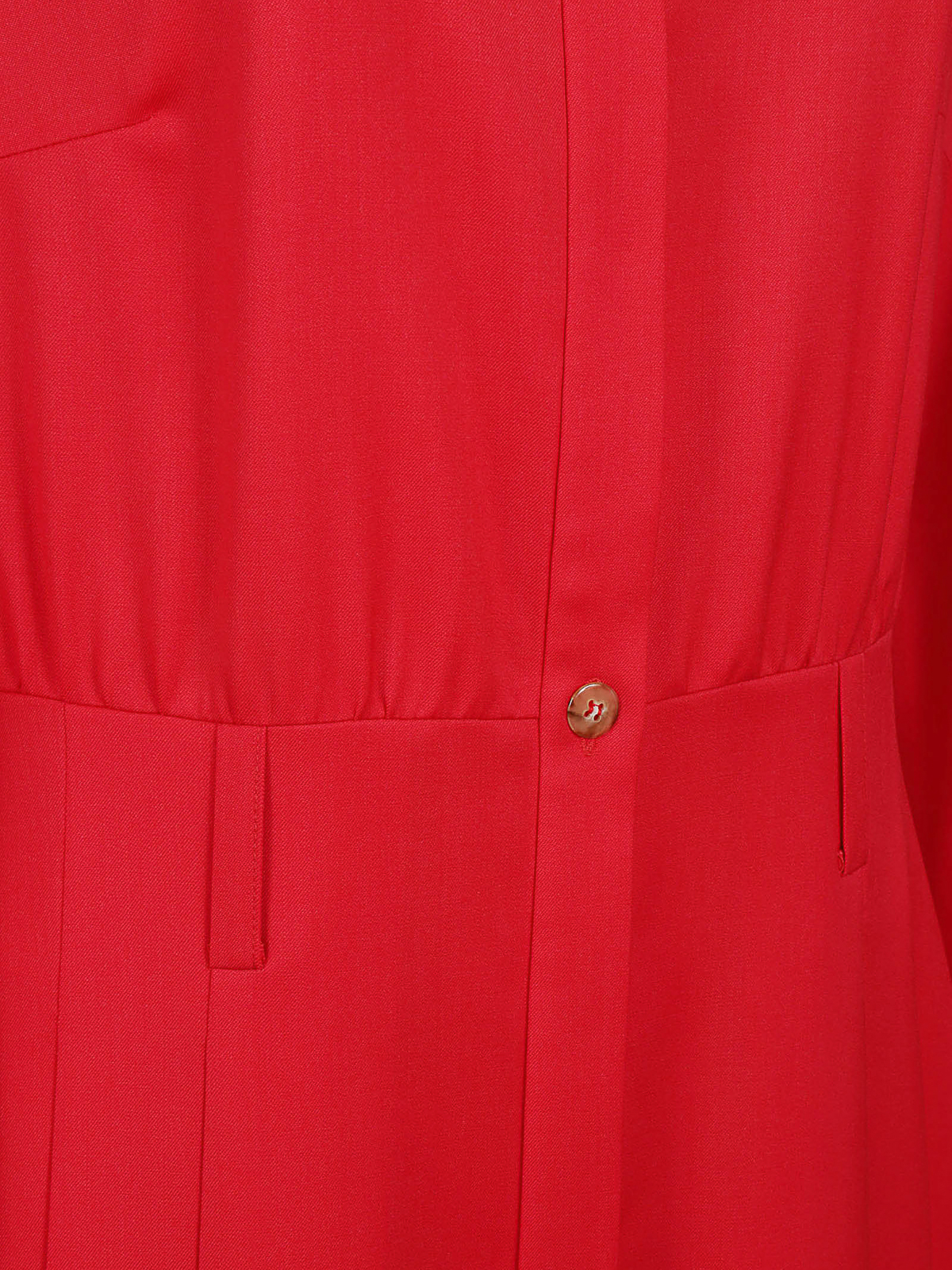 Shop Cri.da Vestido Midi - Rojo In Red
