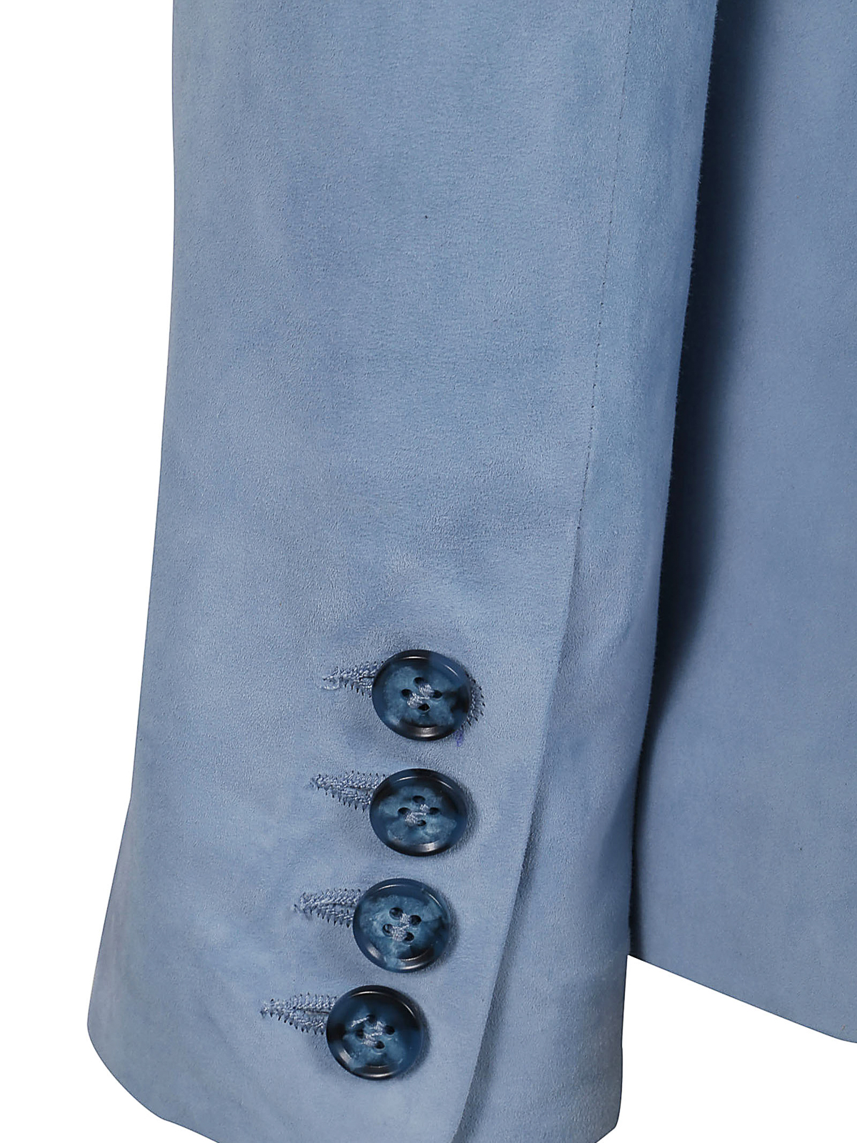 Shop Desa 1972 Double-breasted Jacket In Azul Claro