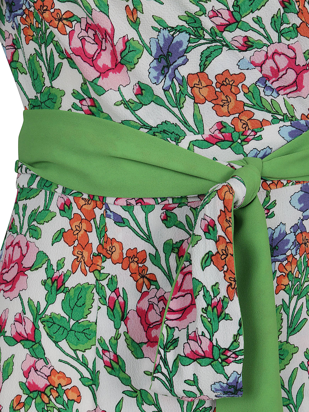 Shop Diane Von Furstenberg Midi Dress In Multicolour