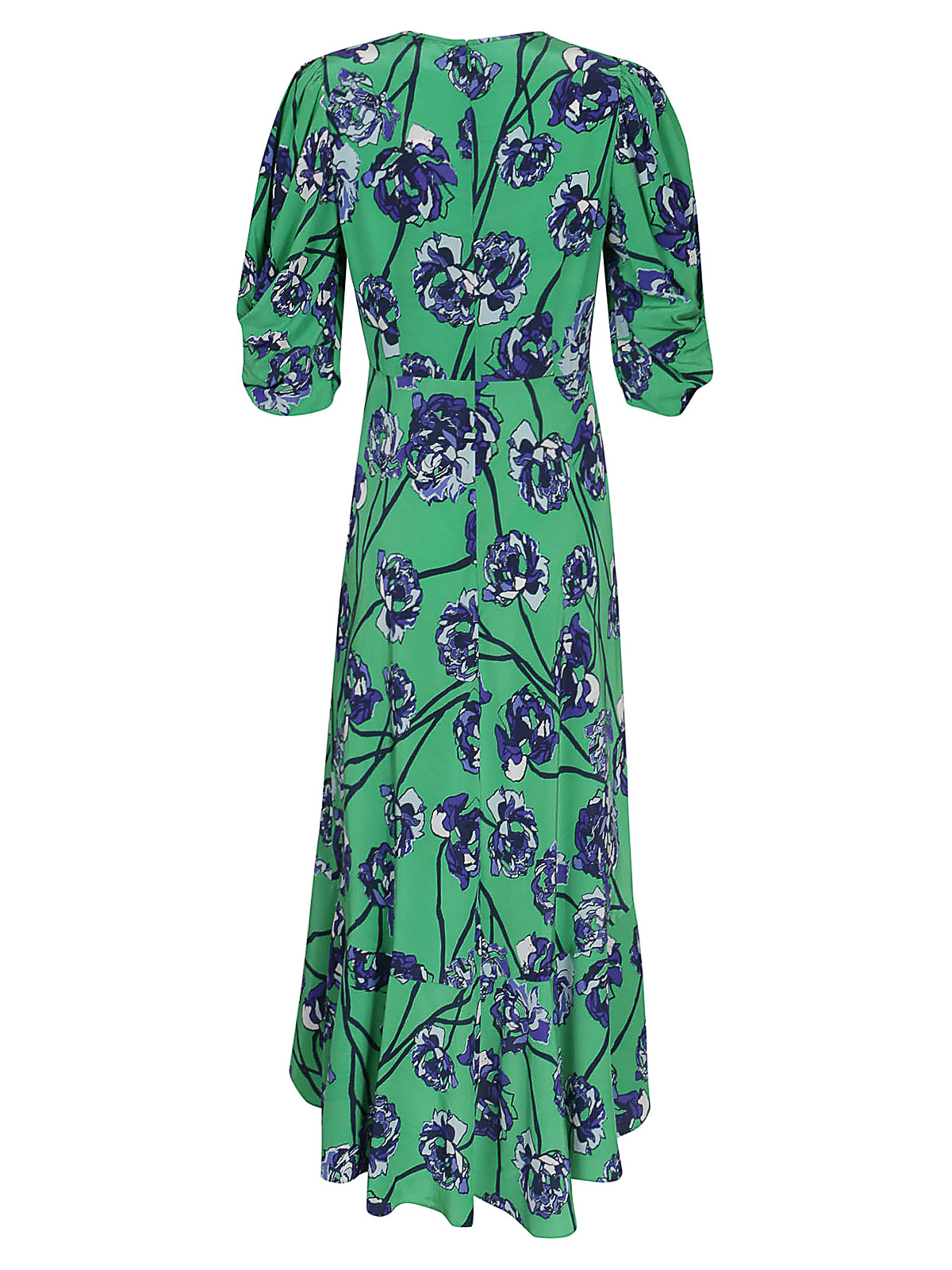 Shop Diane Von Furstenberg Vestido En Crepé In Green