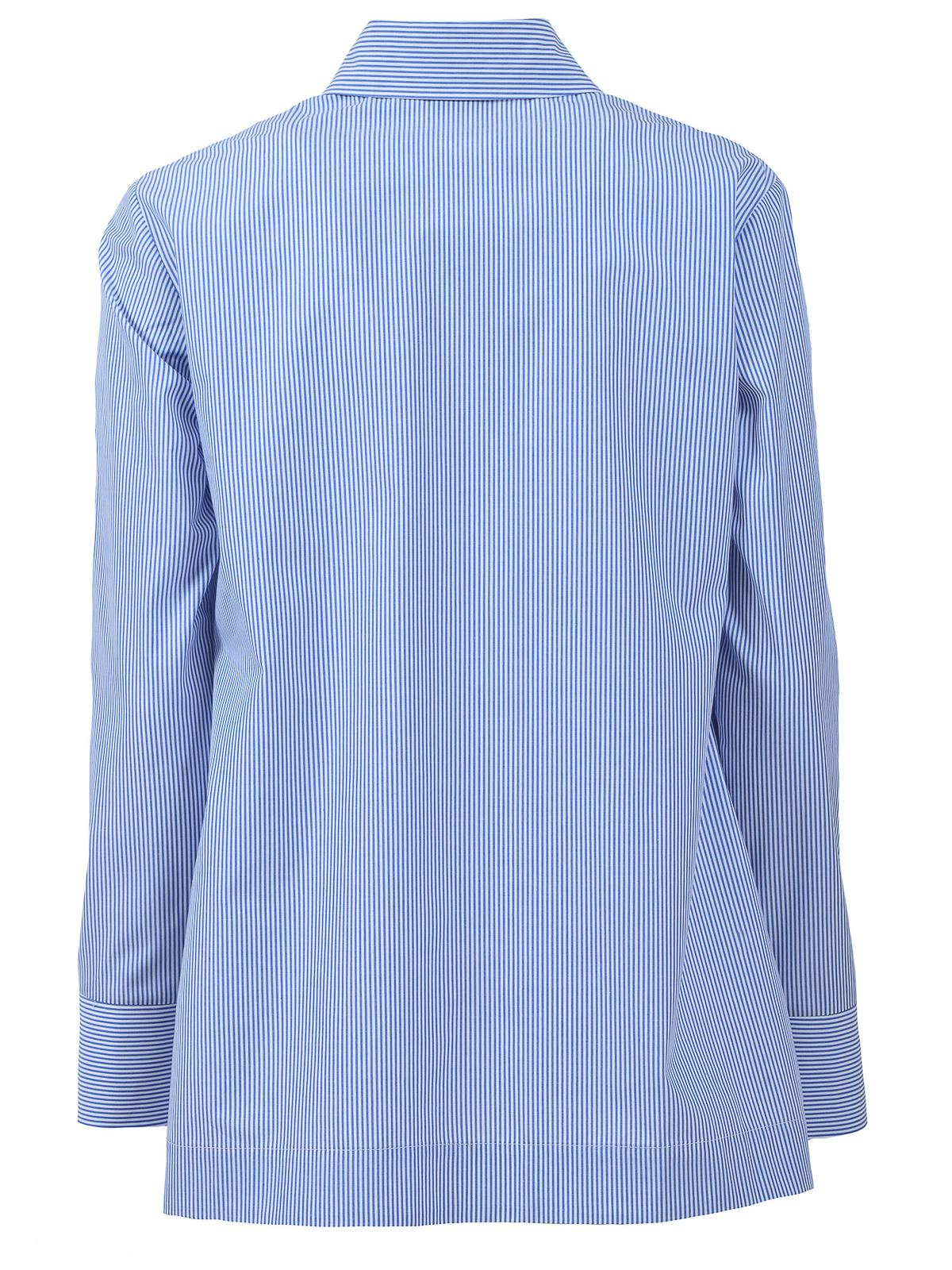 Shop Eleven88 Striped Pattern Cotton Shirt In Light Blue