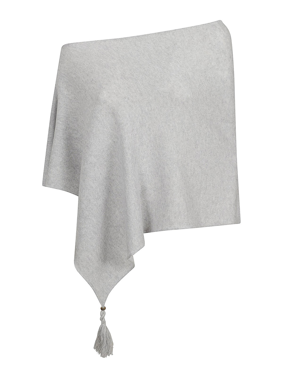 Eleven88 Cashmere Poncho In Light Grey