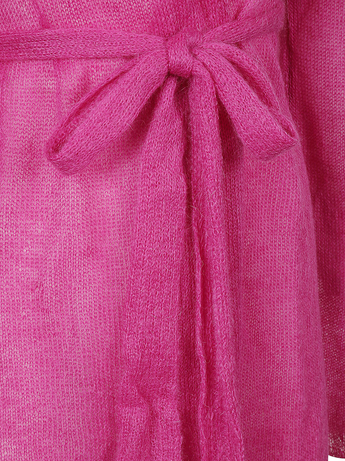 Shop Eleven88 Long Mohair Blend Cardigan In Pink