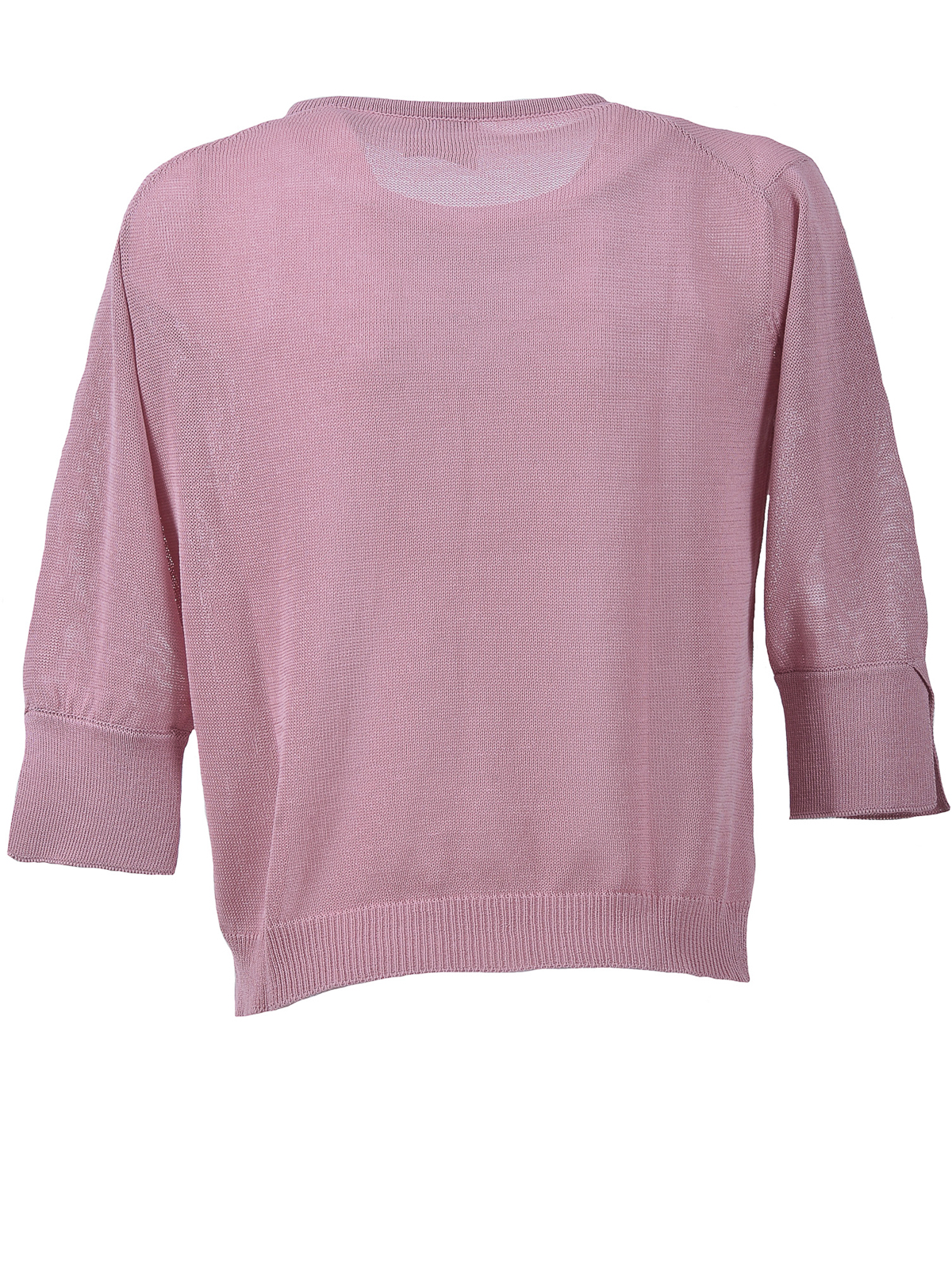 Shop Eleven88 Cotton Cropped Cardigan In Rosado