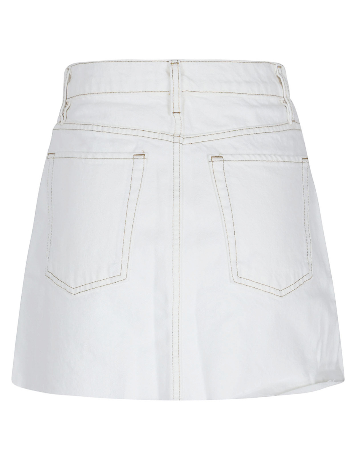 Shop Frame Mini Skirt In Blanco