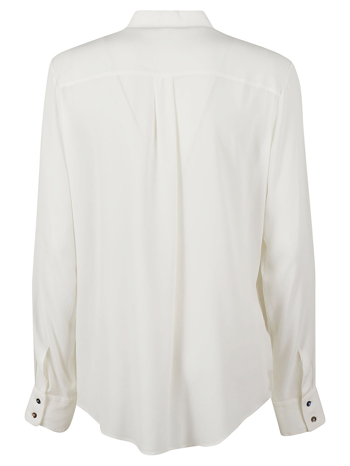 Shop Her Silk Shirt With Different Buttons In White