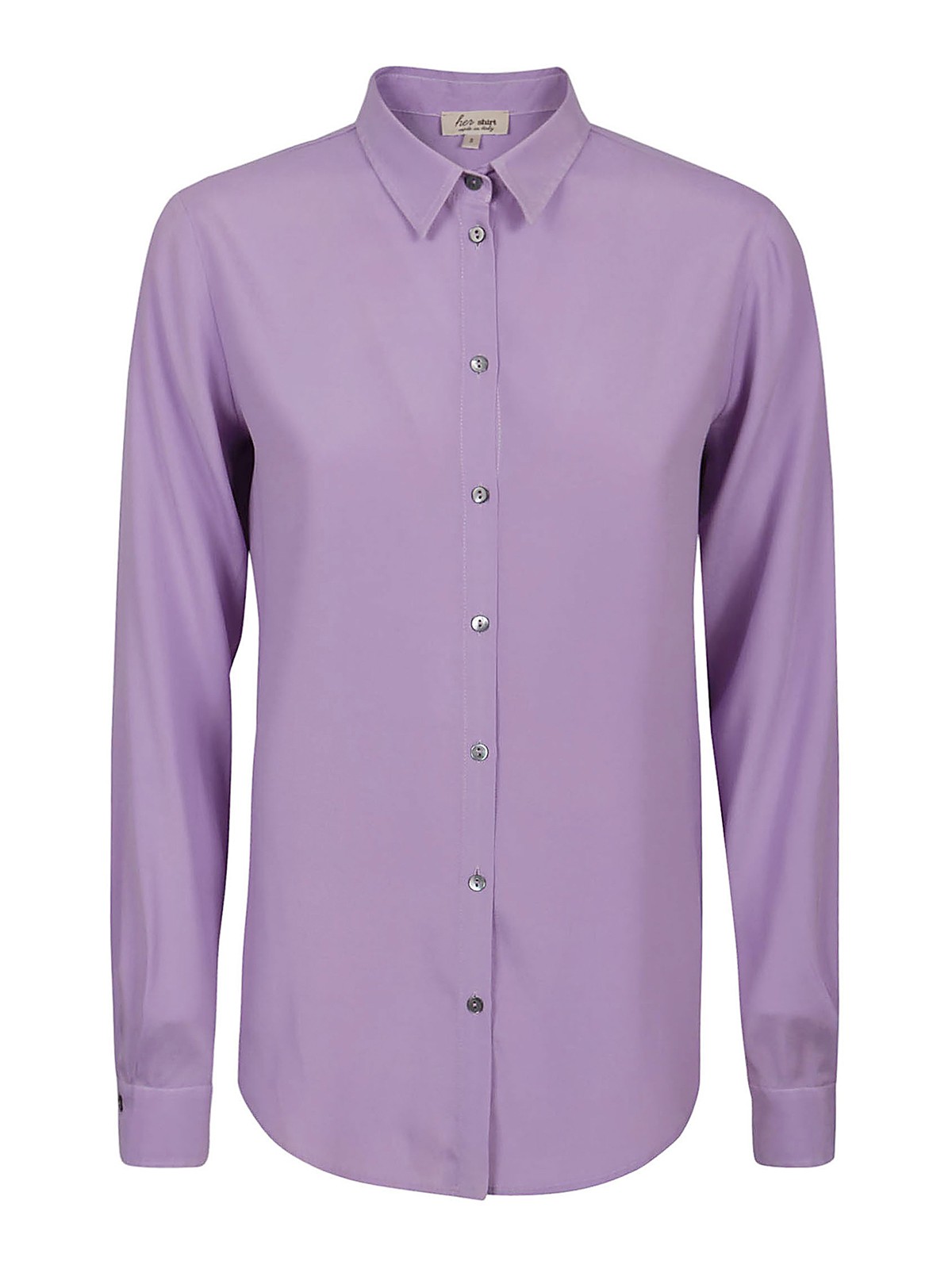 Her Silk Shirt In Púrpura Claro