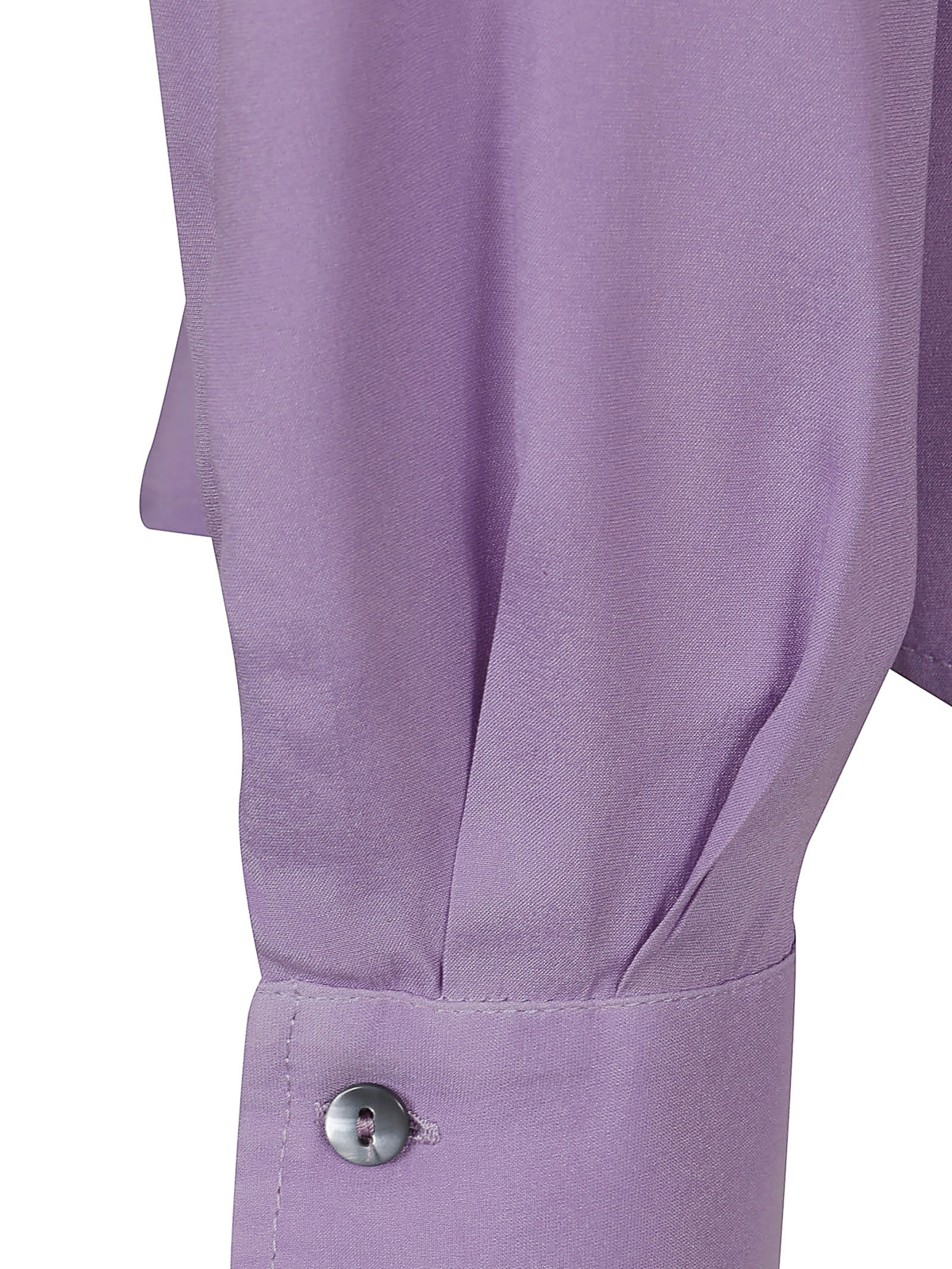 Shop Her Silk Shirt In Púrpura Claro