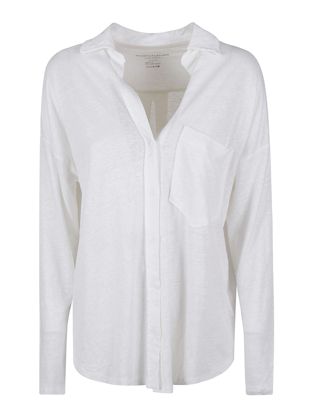 Majestic Linen Shirt In White