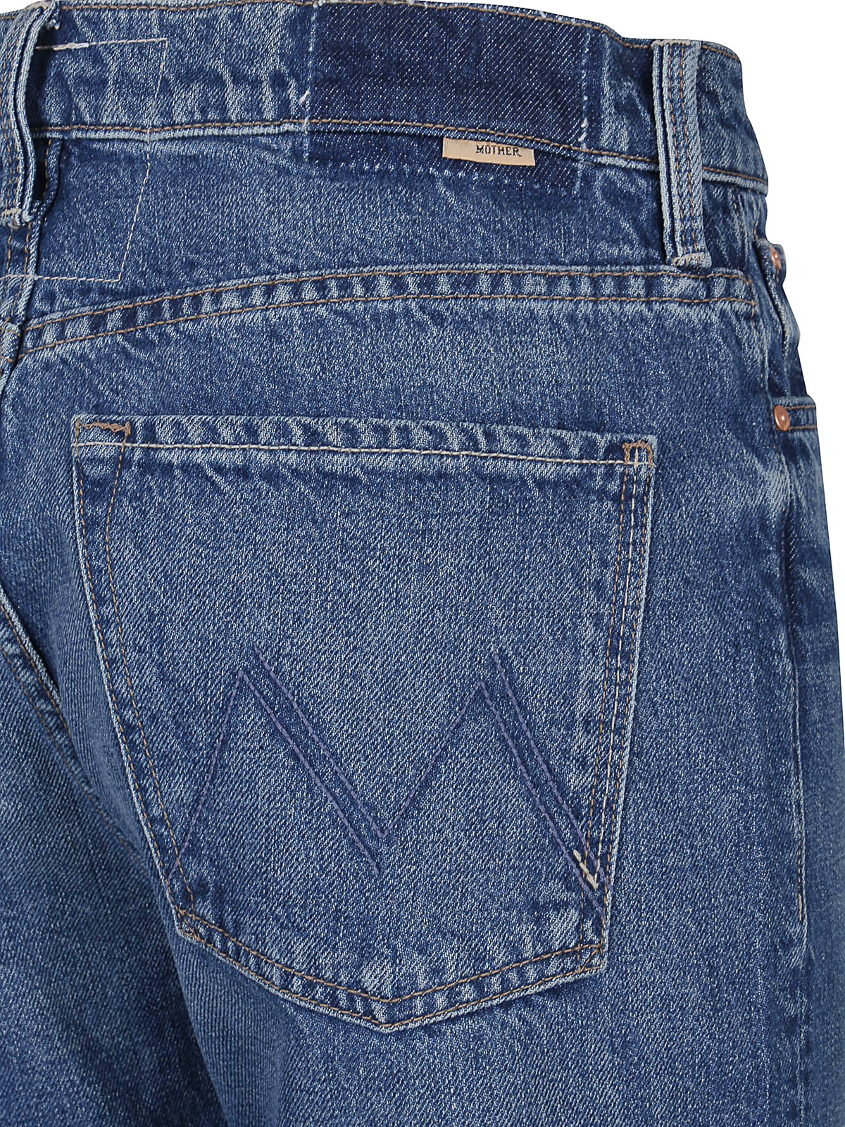 Shop Mother Ditcher Jeans In Light Wash