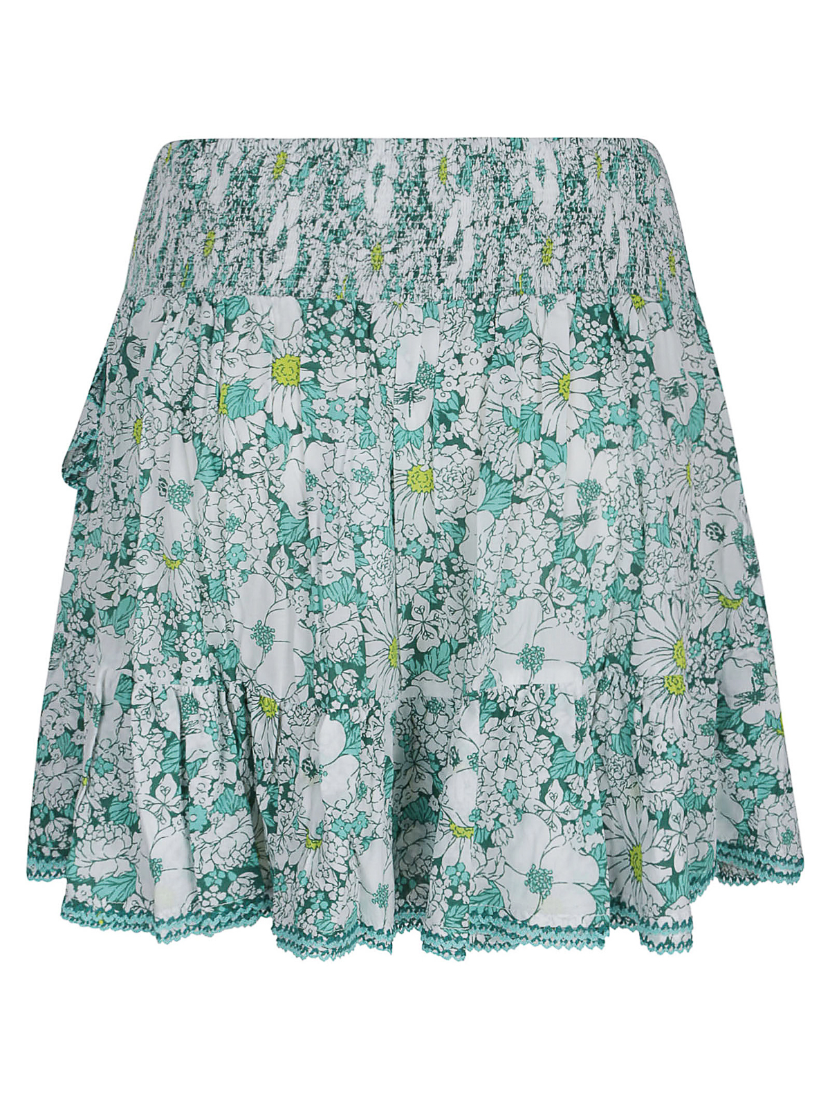 Shop Poupette St Barth Ruffle Skirt In Multicolour