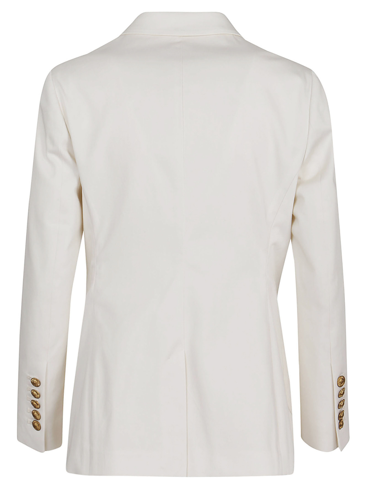Shop Saulina Double Breasted Buttoned Blazer In Blanco