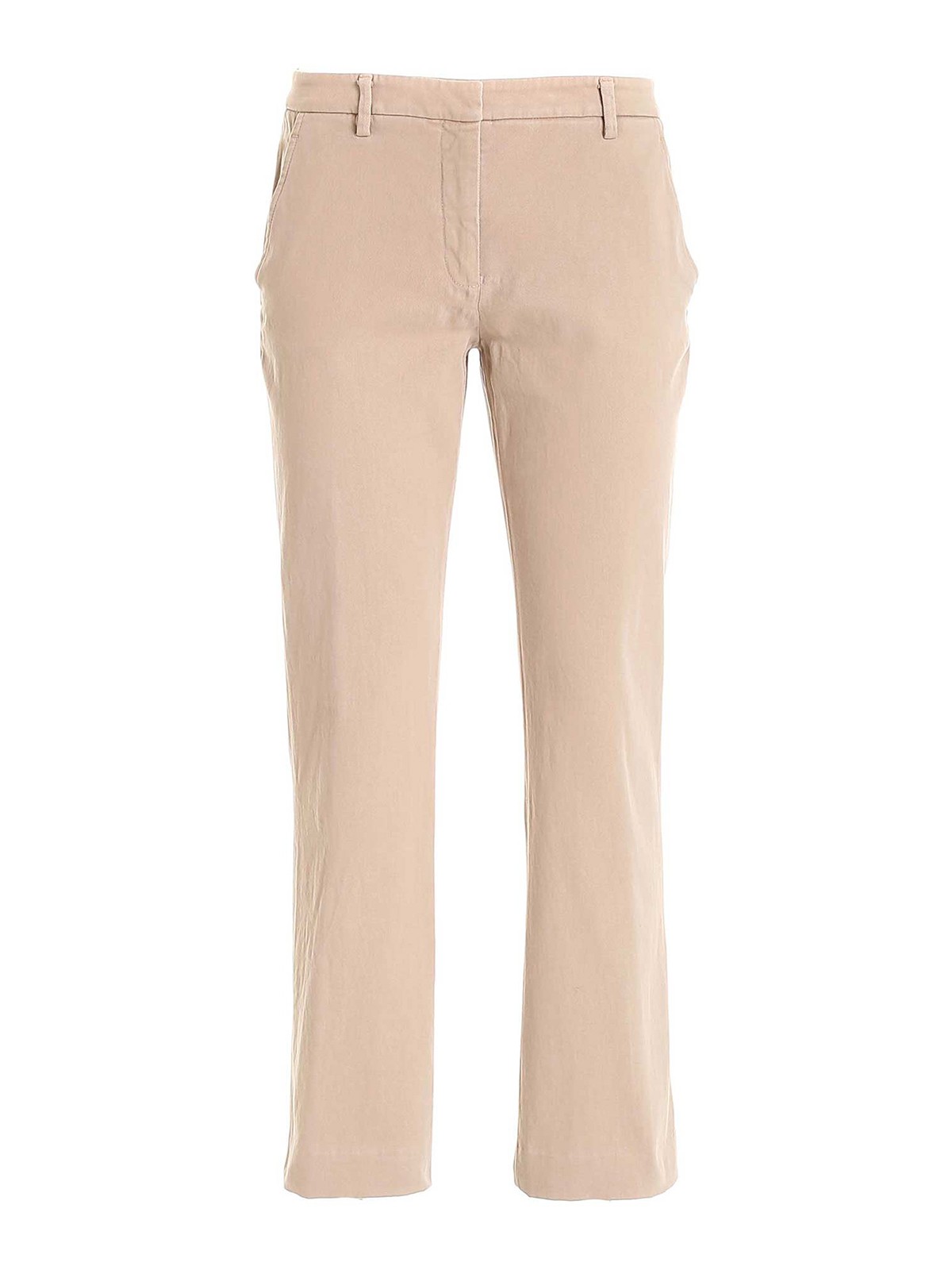 Tsolo Munkh Stretch Cotton Trousers In Beis