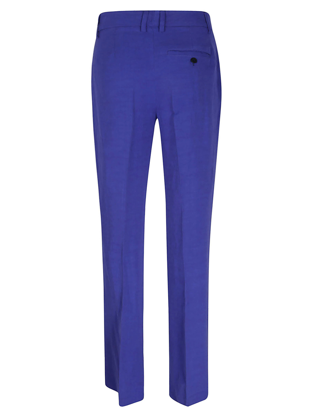 Shop Tsolo Munkh Linen Blend Trousers In Azul