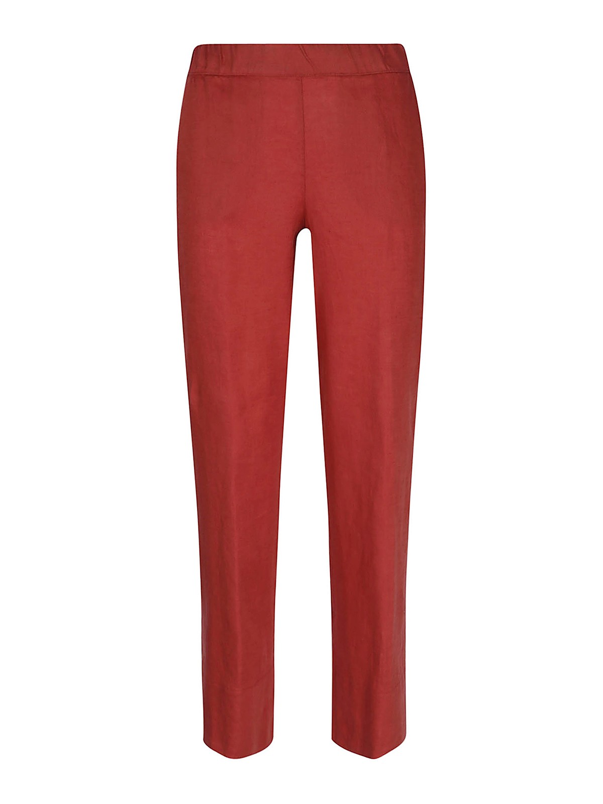 Whyci Linen Trousers In Red