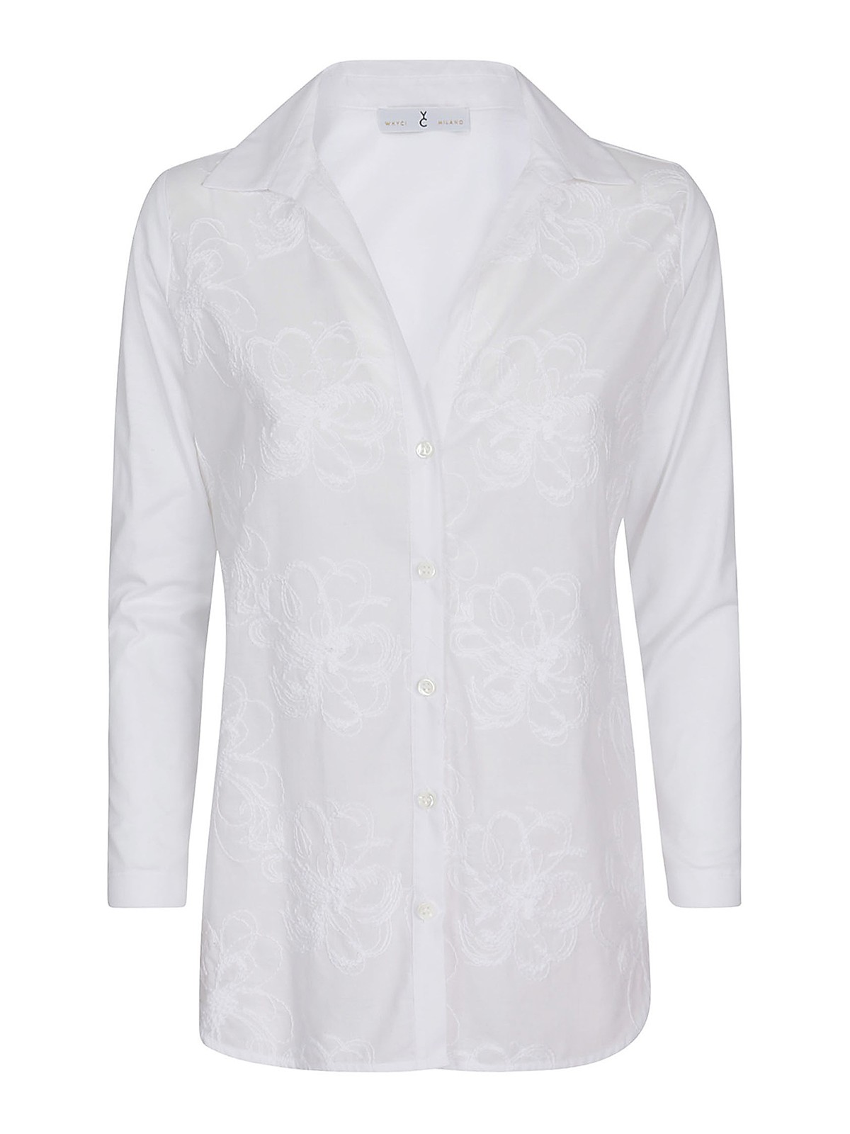 Whyci Embroidered Shirt In White