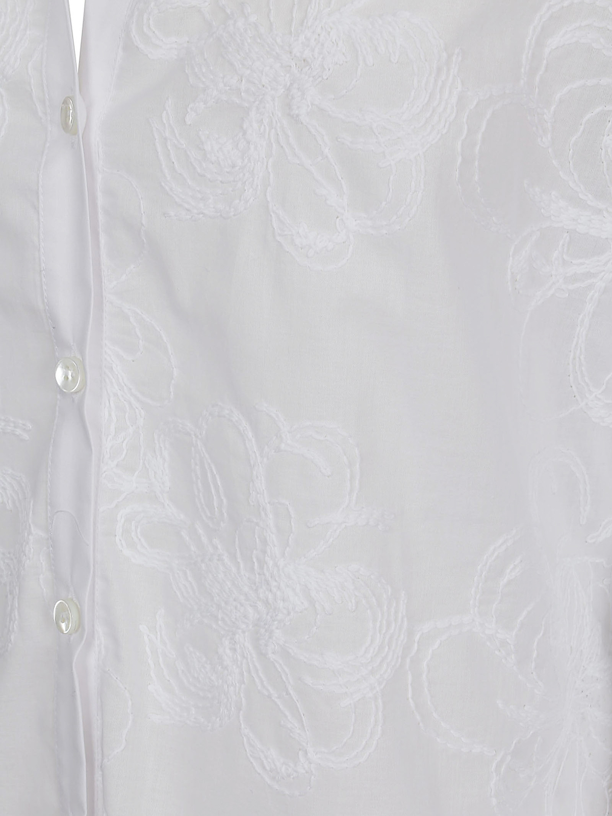 Shop Whyci Embroidered Shirt In White