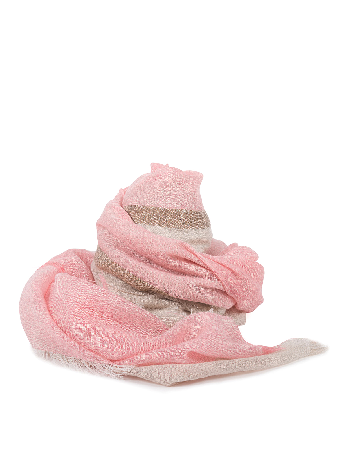 Andrea's Cashmere And Silk Scarf In Rosado