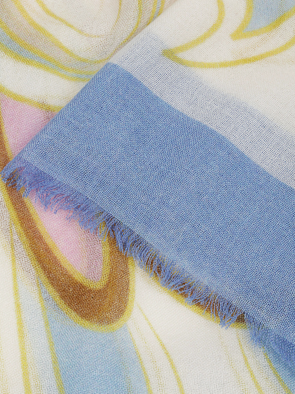 Shop Andrea's Cashmere Silk Scarf In Light Blue
