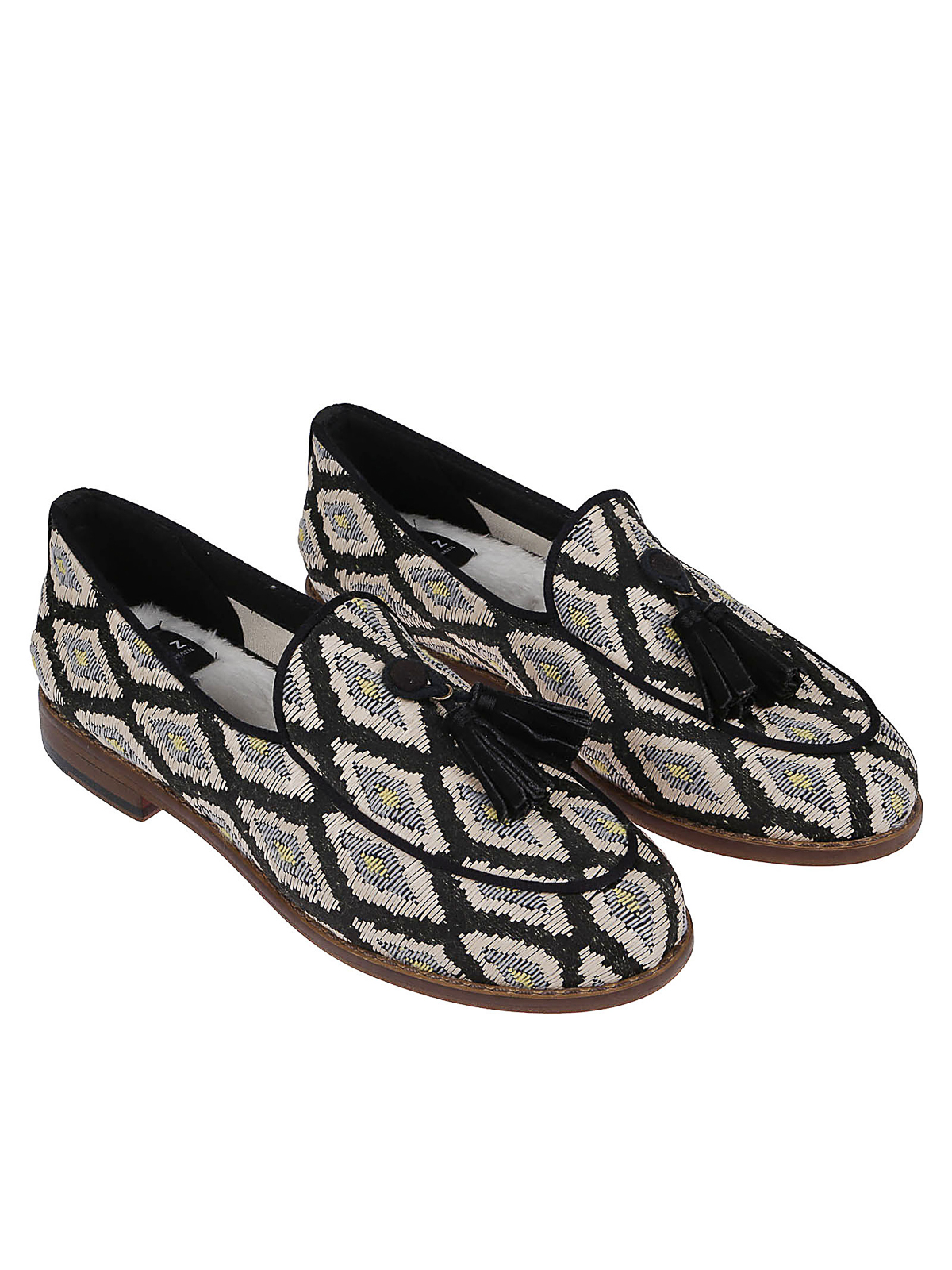 Shop Dotz Fabric Loafer In Multicolour