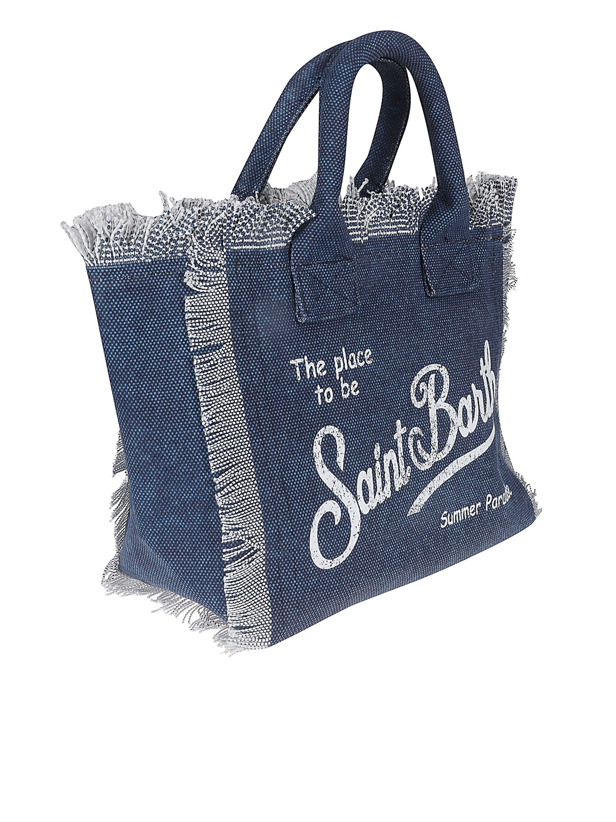 MC2 SAINT BARTH: tote bag in canvas with logo - Blue