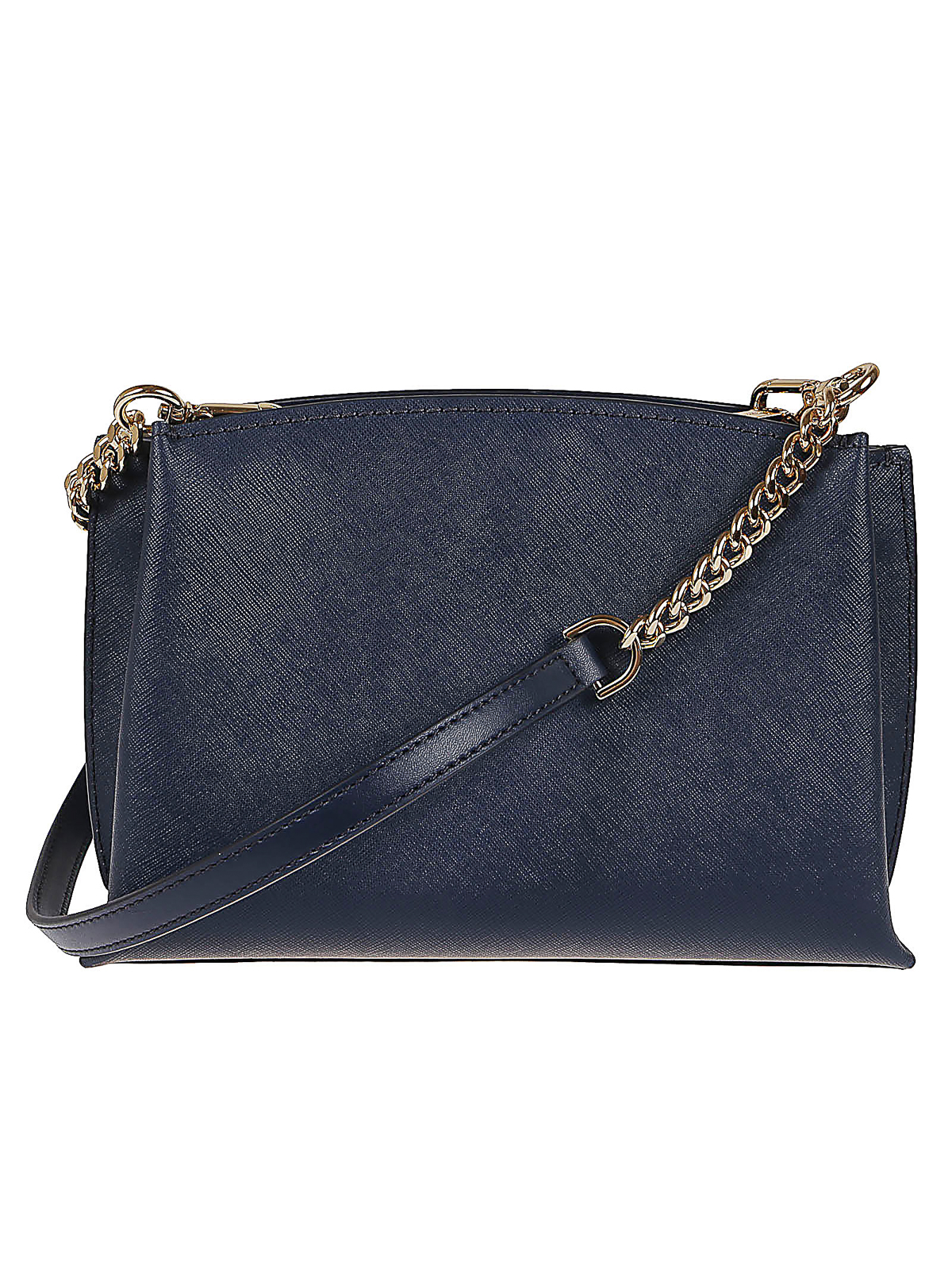 Shop Michael Kors Saffiano Leather Bag In Blue
