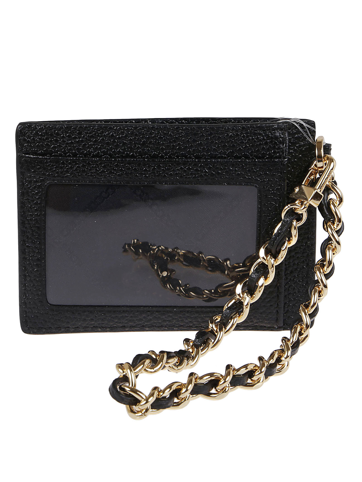 Shop Michael Kors Grained Leather Wallet In Black