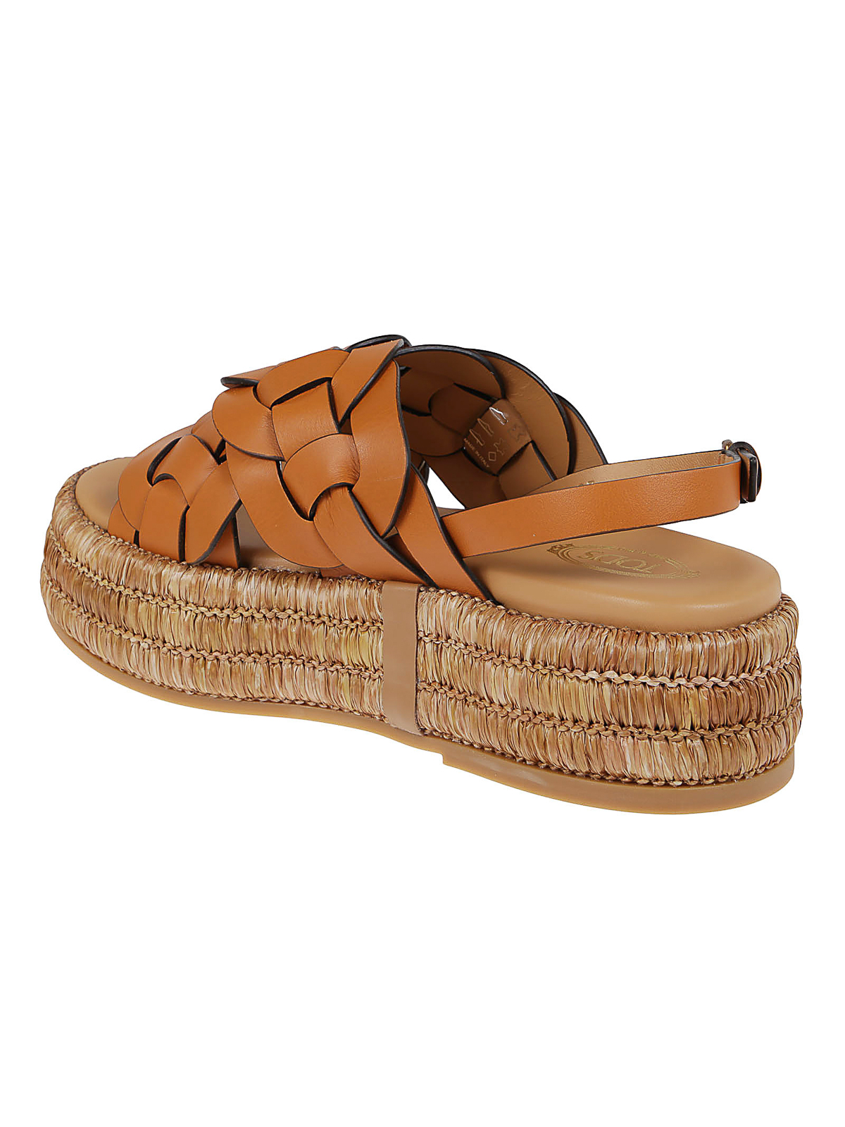 Sandals Tod's - Woven leather sandal - XXW72K0GS70MIDG622