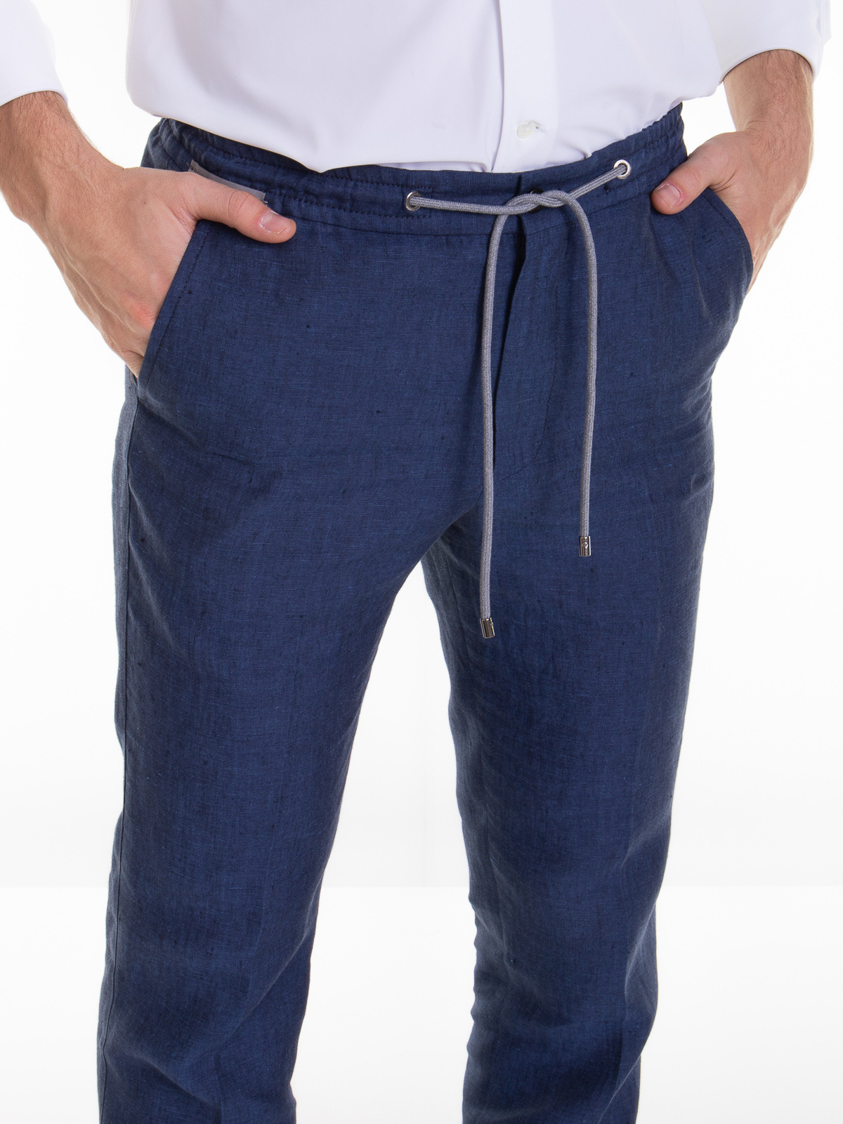 Shop Corneliani Pants In Blue