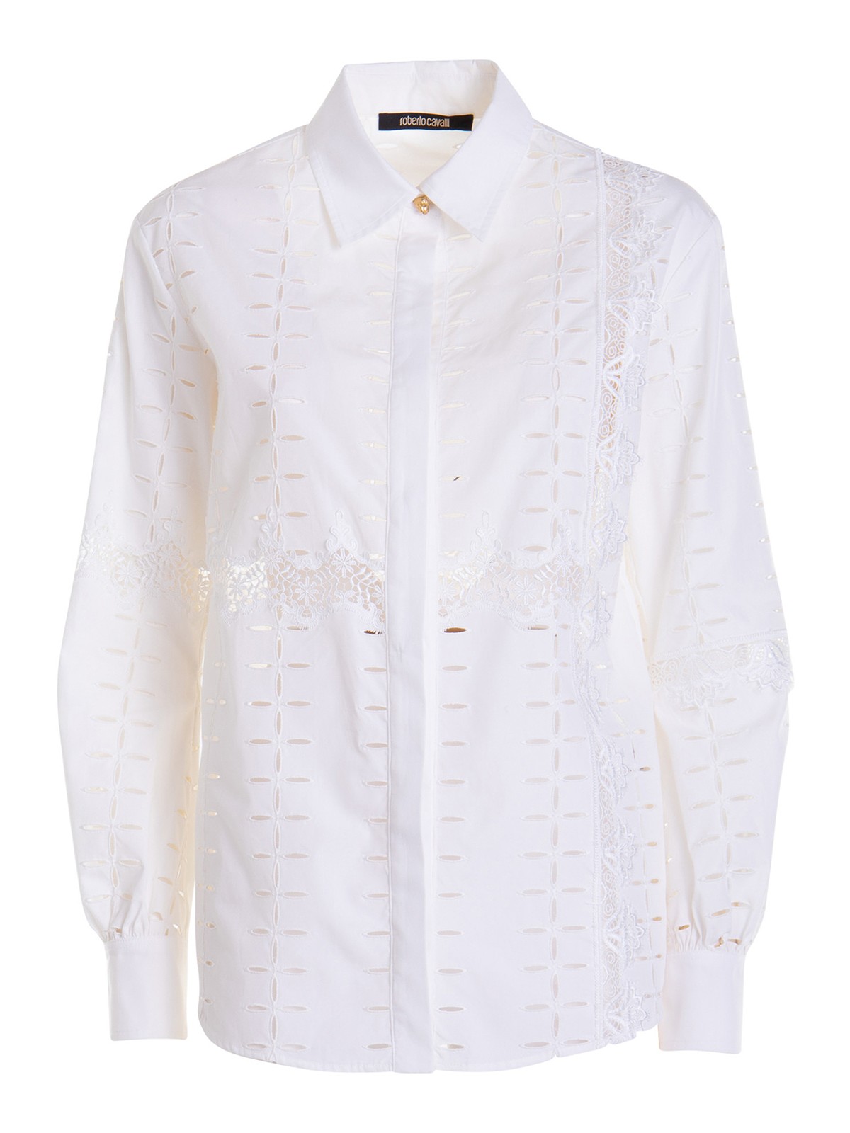 Chemises Roberto Cavalli Chemise Blanc QKT701CH03000052 thebs