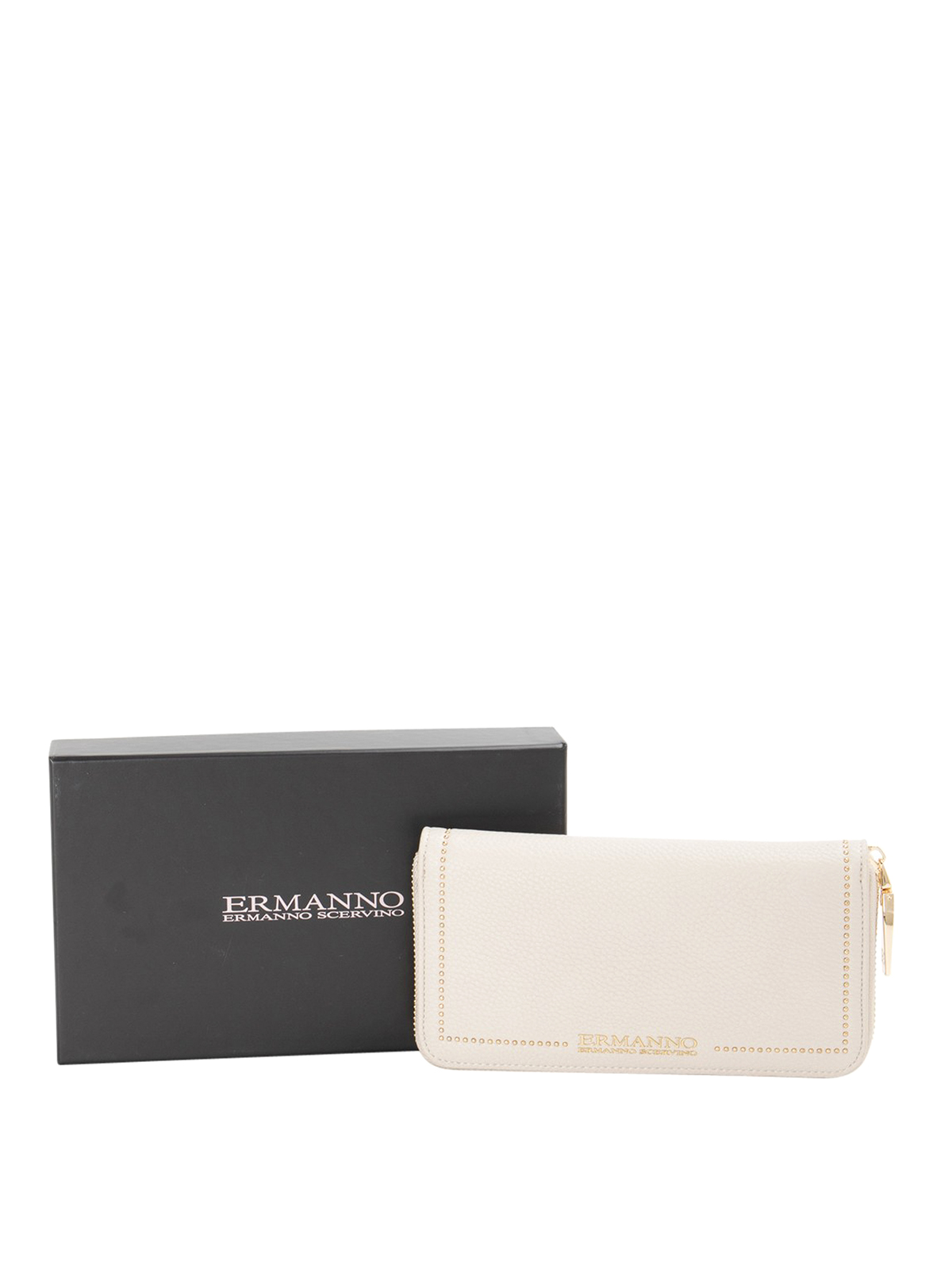 Shop Ermanno By Ermanno Scervino Wallet In Beige