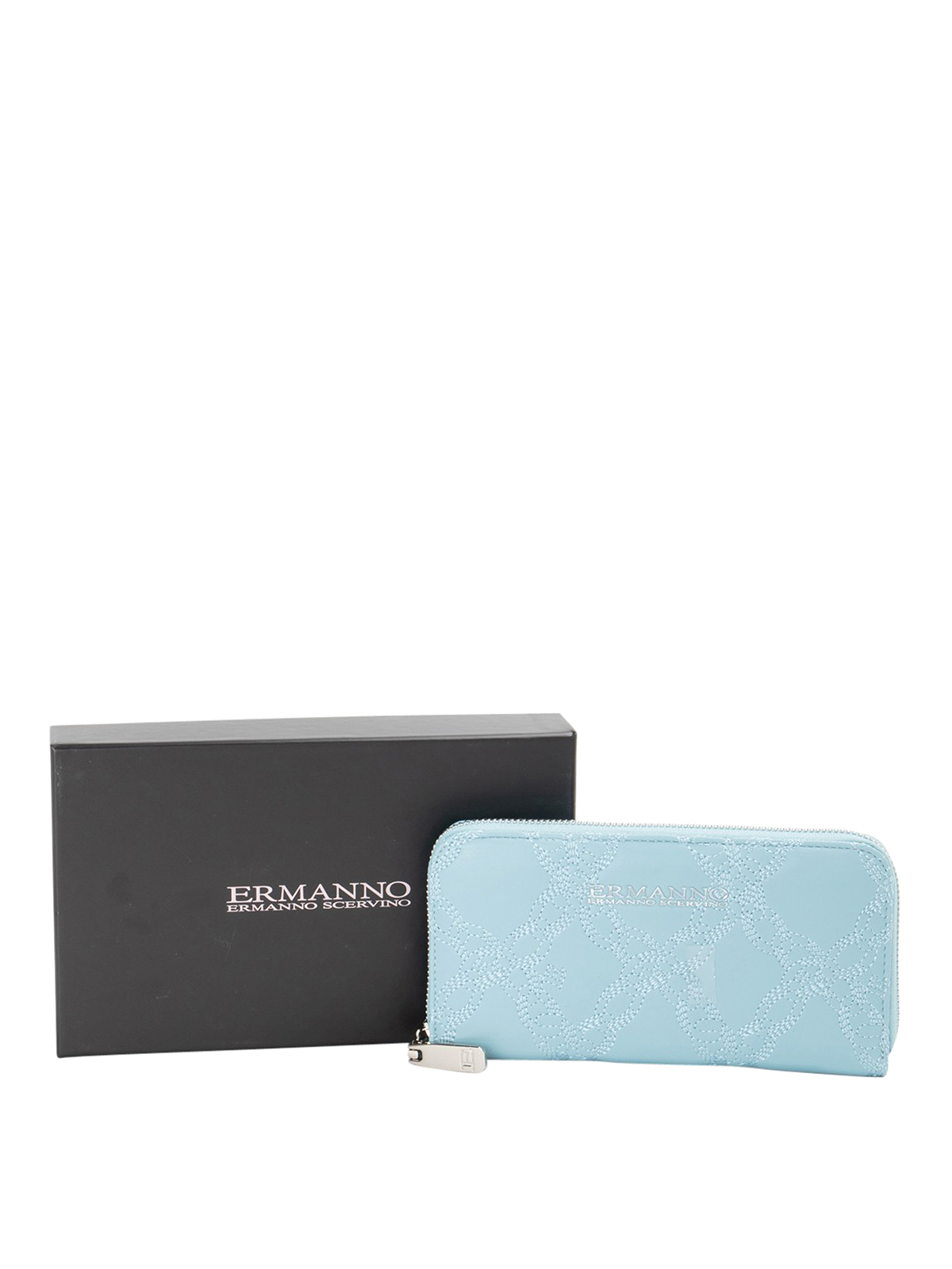 Shop Ermanno By Ermanno Scervino Wallet In Light Blue
