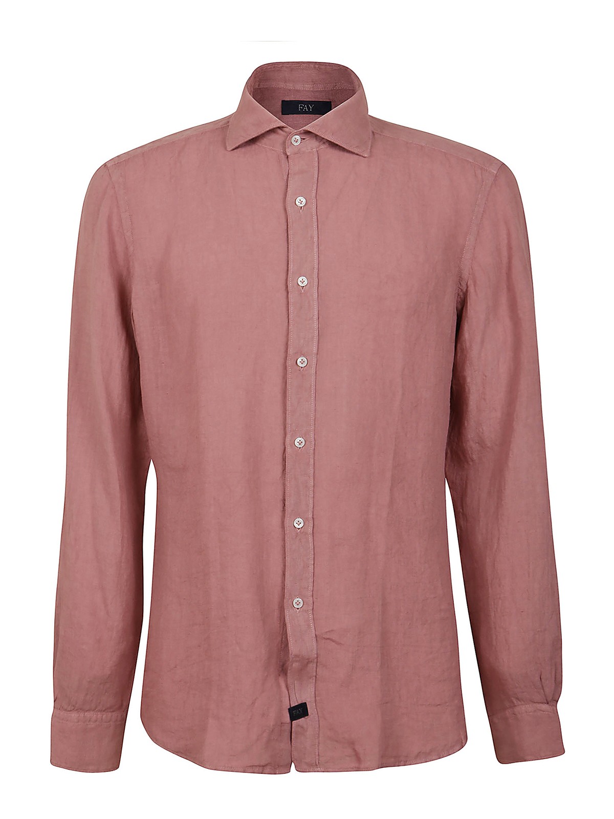 Fay Linen Shirt In Pink