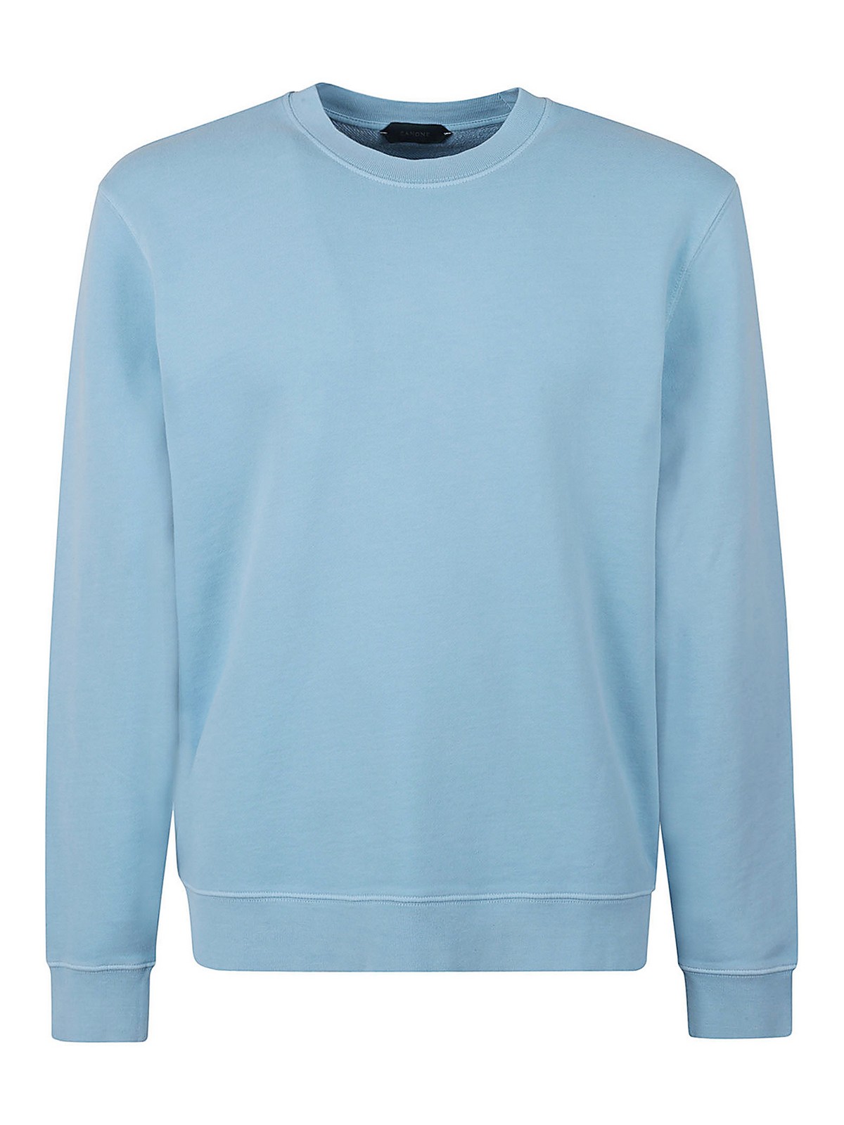 Zanone Sweatshirt In Light Blue