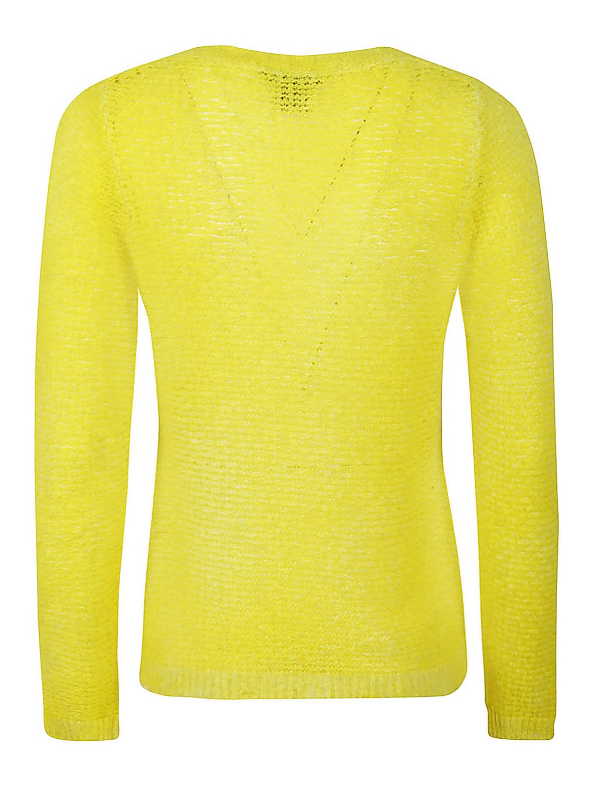 Avant Toi V-Pullover Gelb Gelb Damen 223SD1631BOTVHV00683