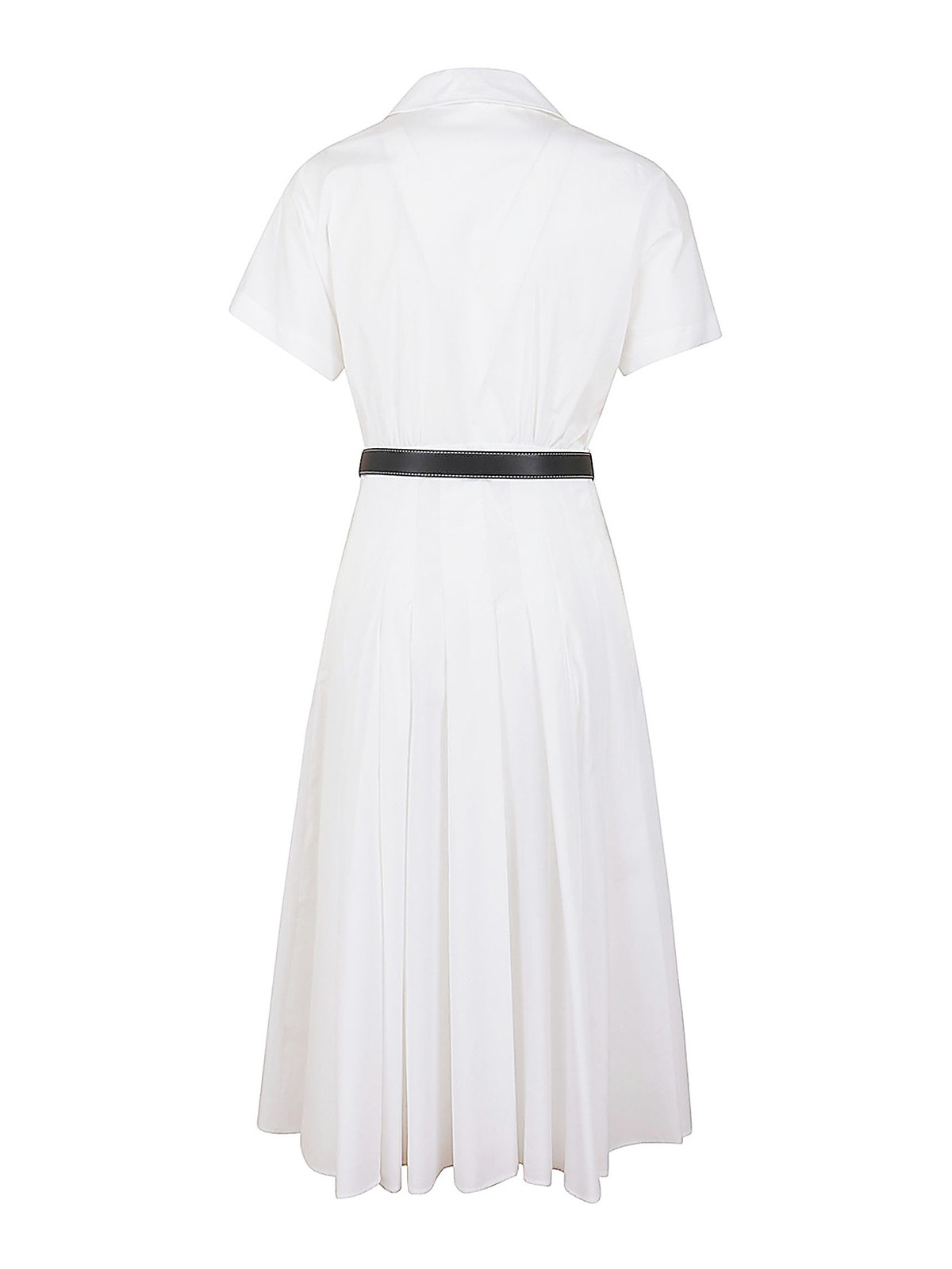 strapless open back dress Rent Karen Millen Cream Knitted Midi Dress With Pu Detailing
